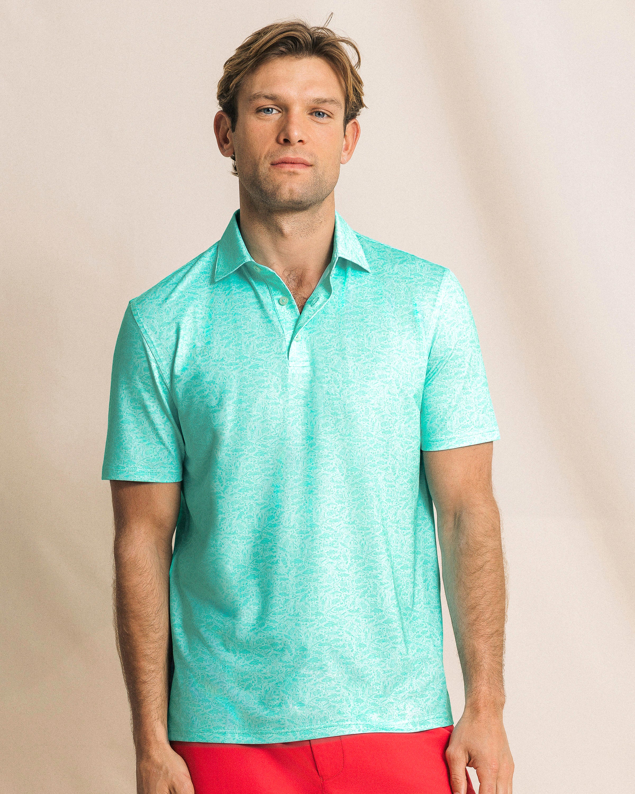 Men's Driver Seawatch Printed Polo | Southern Tide