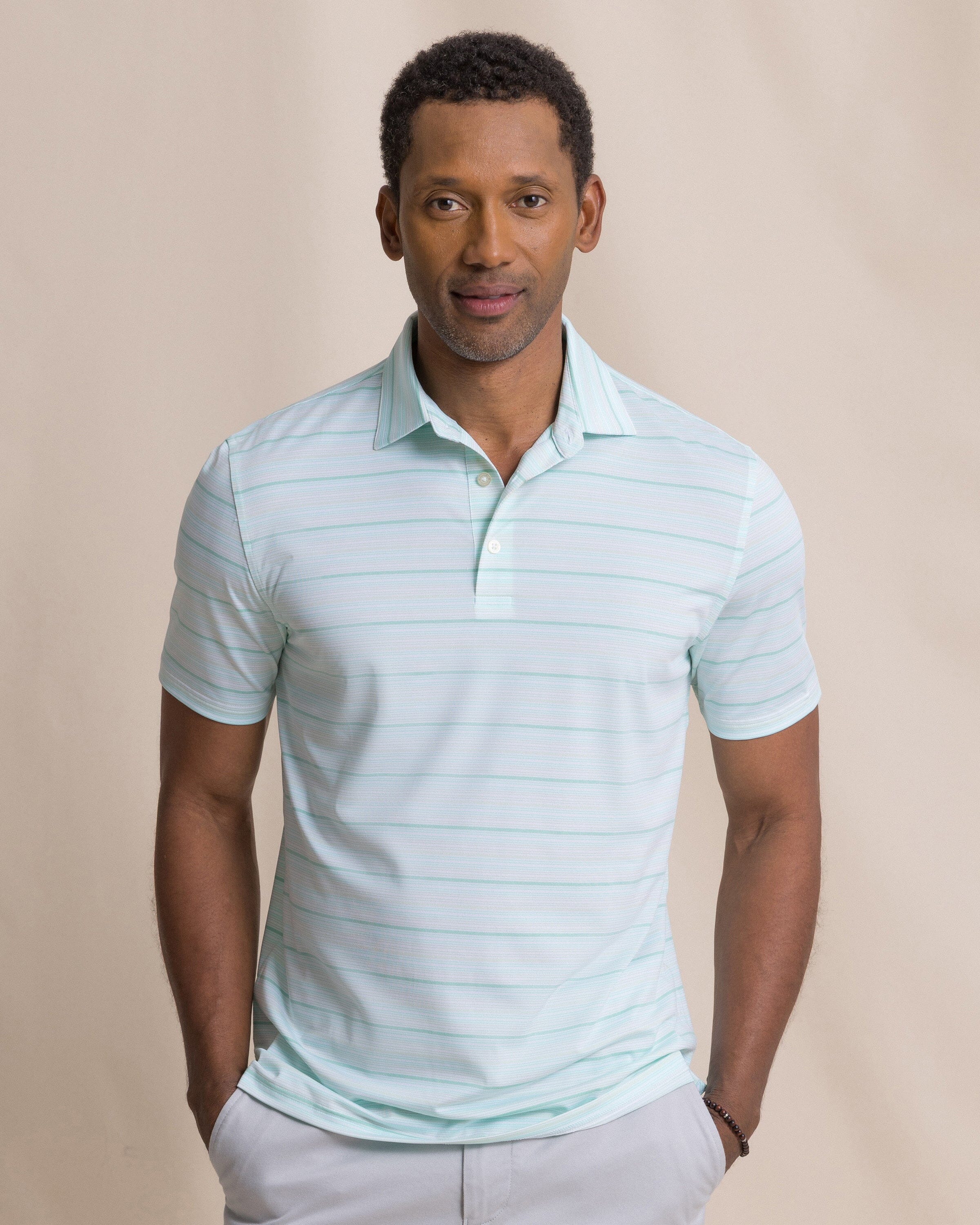 Men's Driver Wild Winds Stripe Polo | Southern Tide