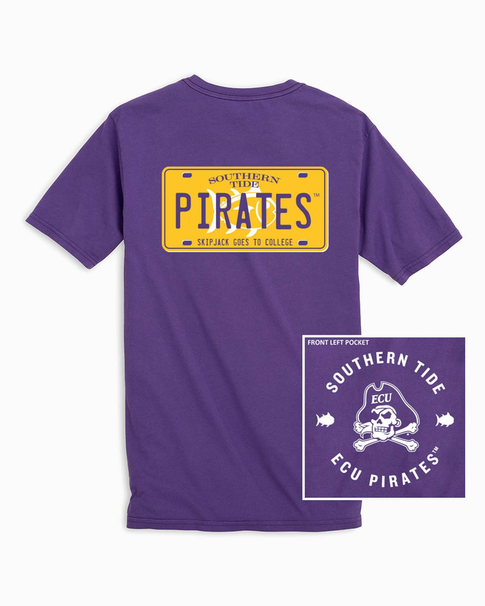 East Carolina License Plate T-Shirt C_T-Shirts Southern Tide 