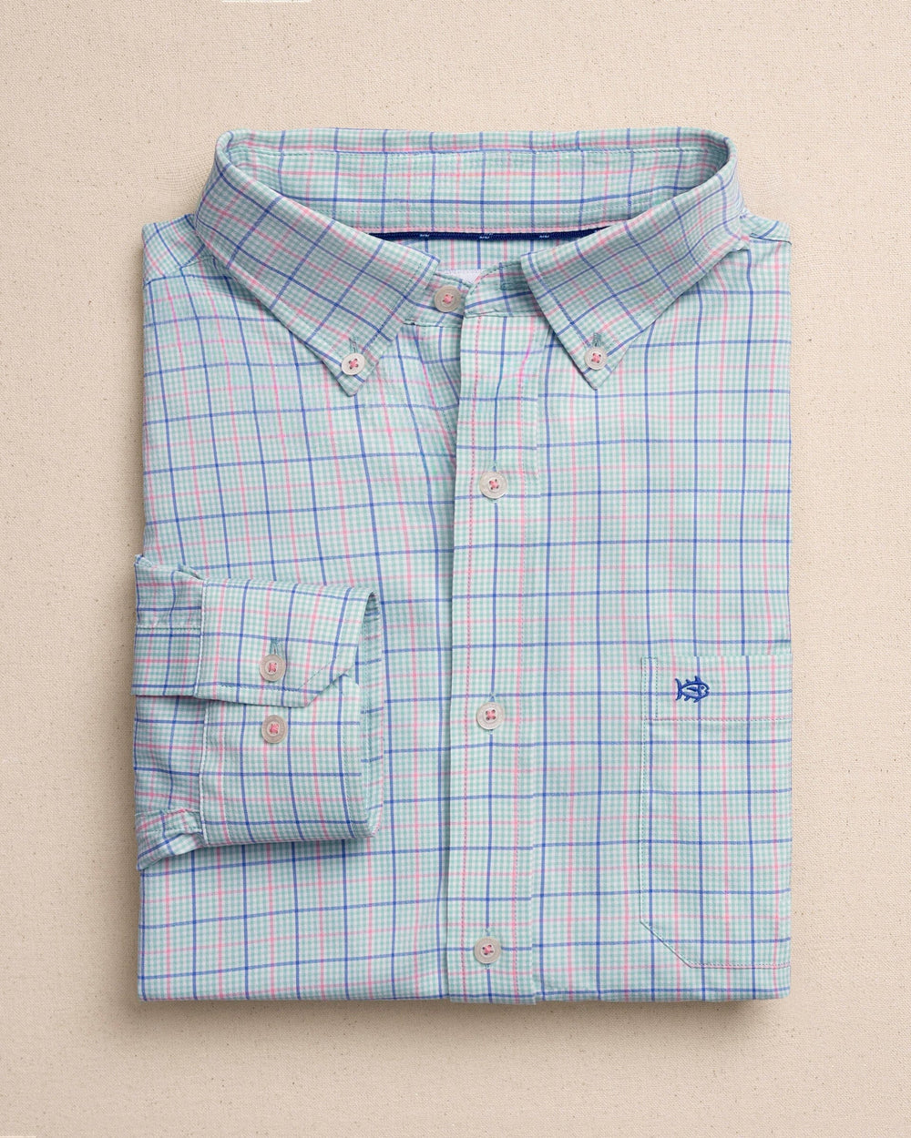 The front view of the Southern Tide Edisto Island Coastal Breeze® Sport Shirt by Southern Tide - Gulf Shores