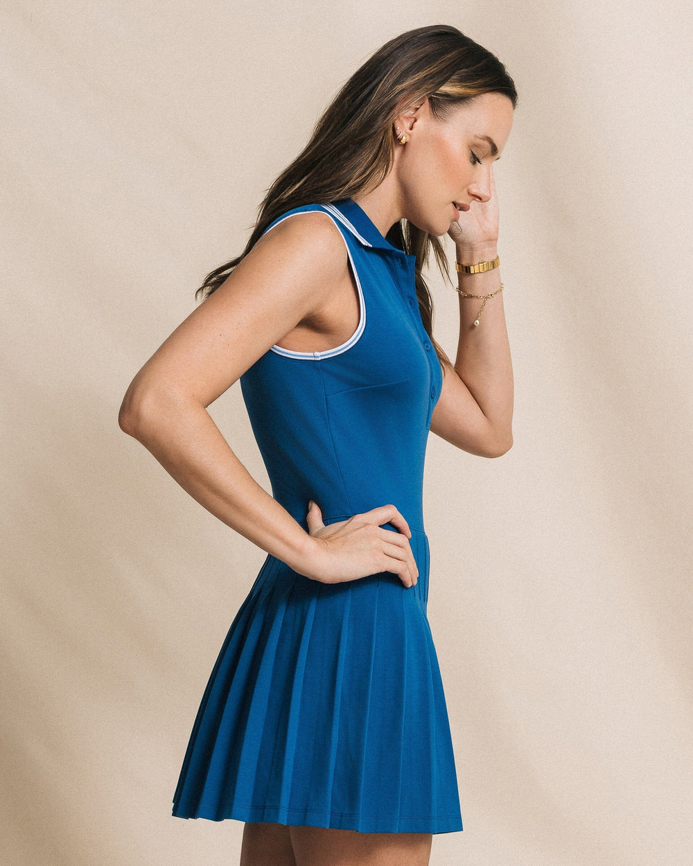 Women's Ella Sleeveless Pleated Tennis Dress