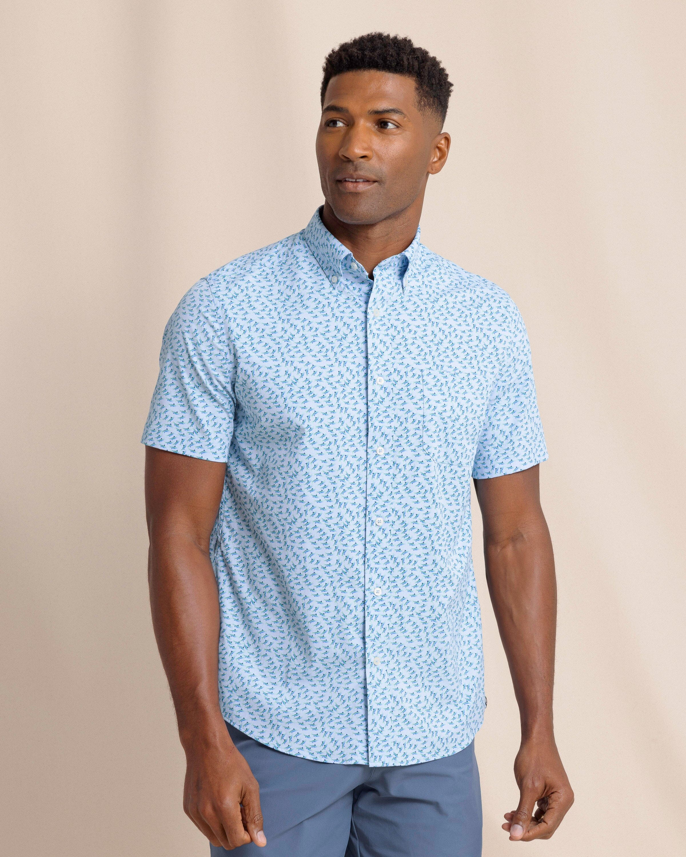 Men's Fintastic Intercoastal Short Sleeve Sport Shirt | Southern Tide