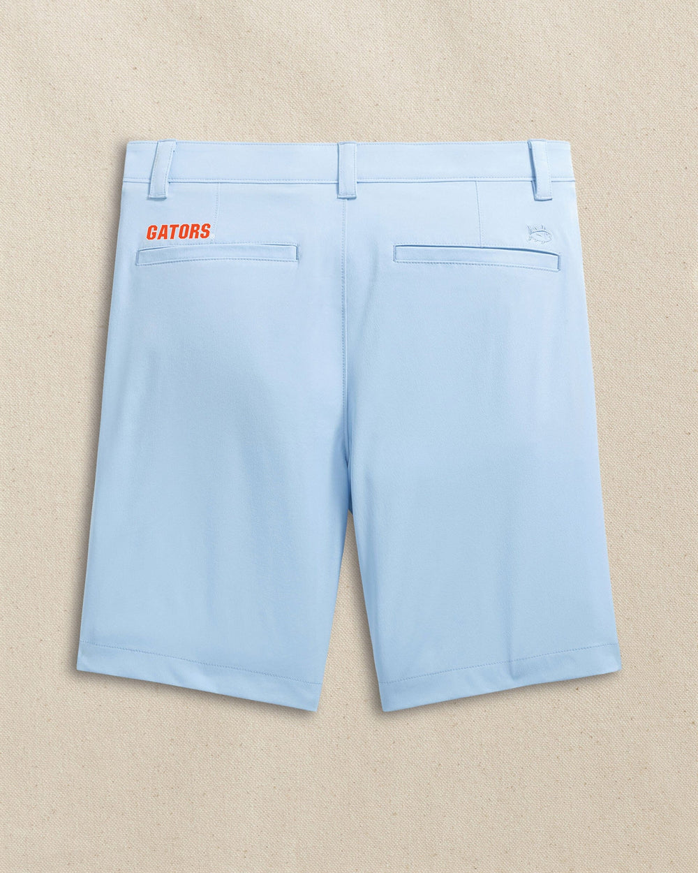 The back view of the Southern Tide Florida Gators brrr°®-die 8" Performance Short by Southern Tide - Cerulean