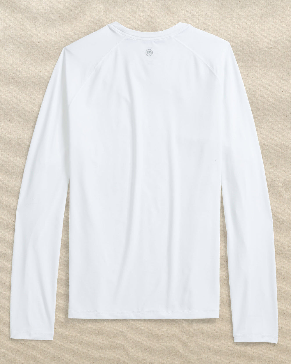 The back view of the Southern Tide Florida Gators brrr°®-illiant Performance Long Sleeve T-Shirt by Southern Tide - Classic White