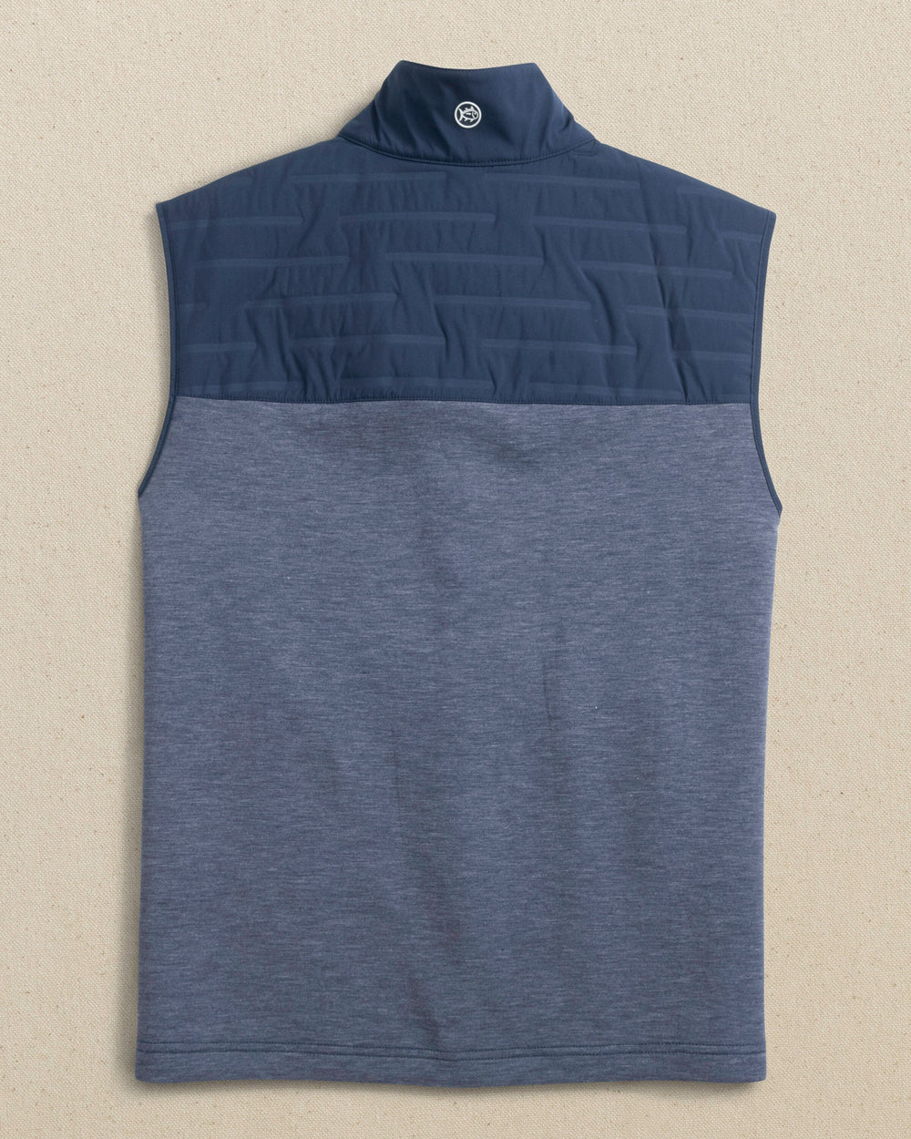 The back view of the Southern Tide Florida Gators Coligny Quilted Vest by Southern Tide - Dress Blue