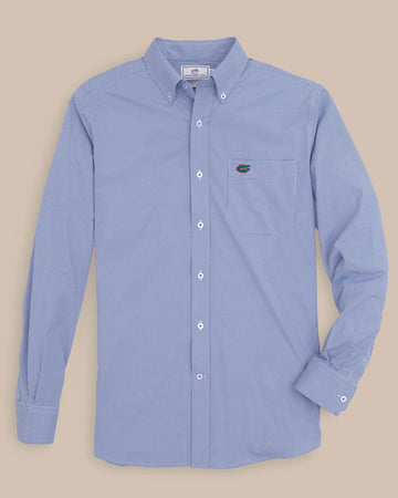 florida gators dress shirt Florida Gators Gingham Button Down Shirt