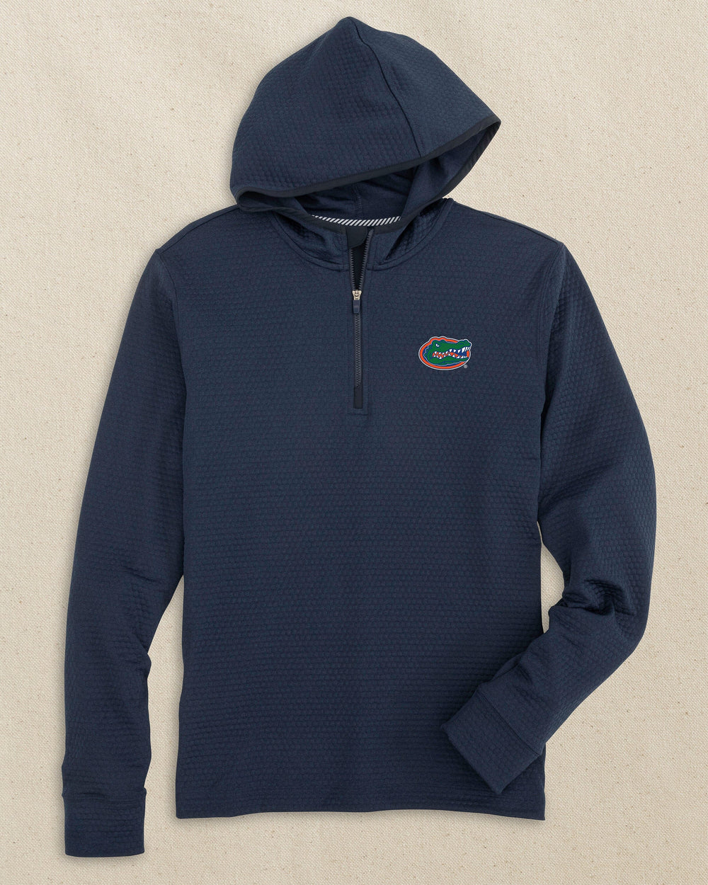 Florida Gators Scuttle Heather Quarter Zip Hoodie C_Outerwear Southern Tide 