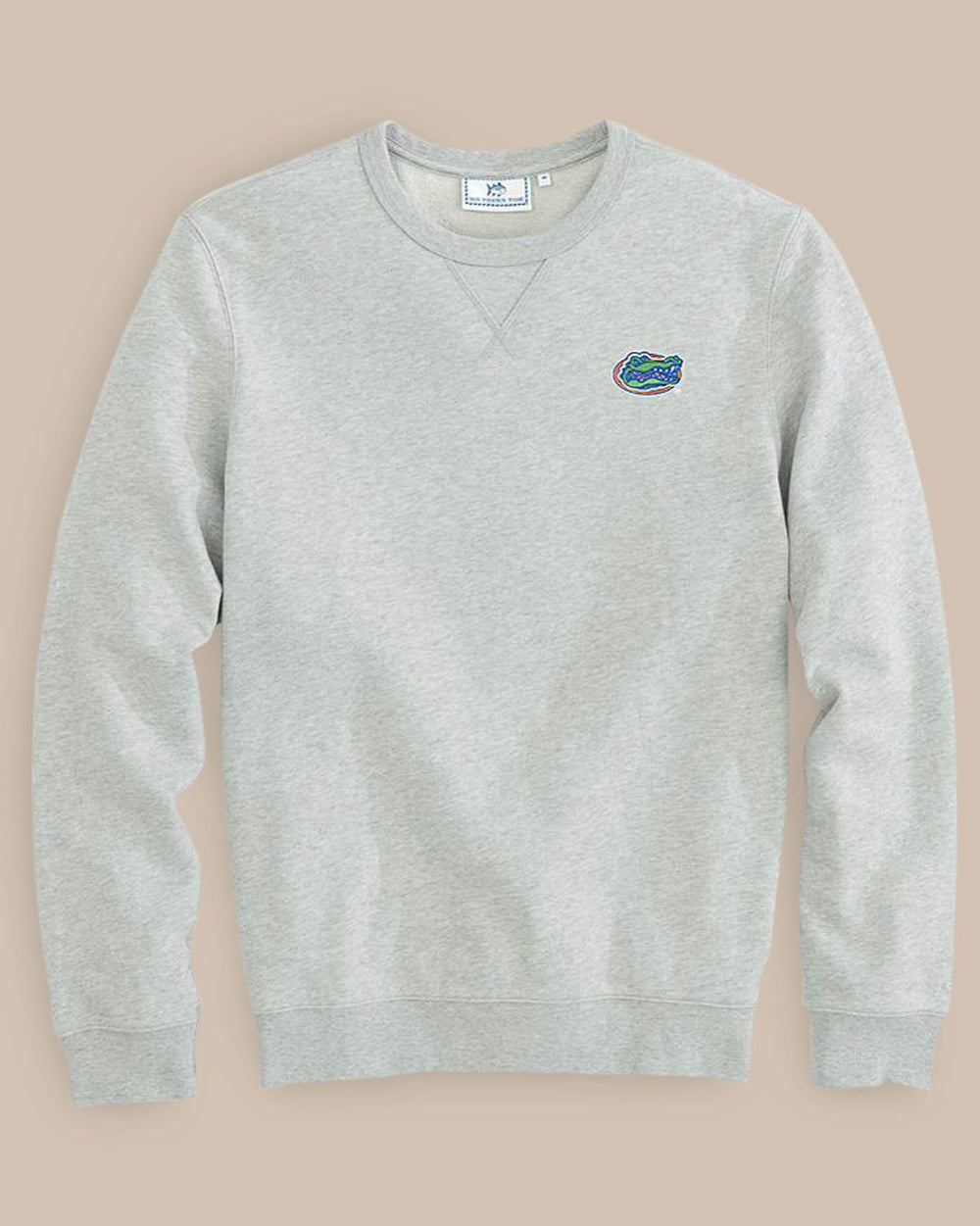 Southern Tide Florida Gators Upper Deck Pullover Sweatshirt Grey (Size M) 100% Cotton
