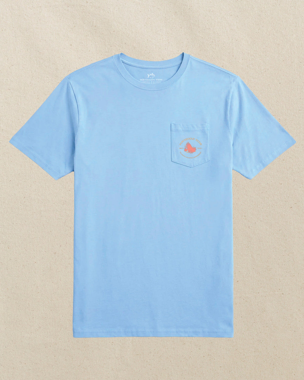 The front view of the Southern Tide Fly On Water Surface Short Sleeve T-Shirt by Southern Tide - Ocean Channel