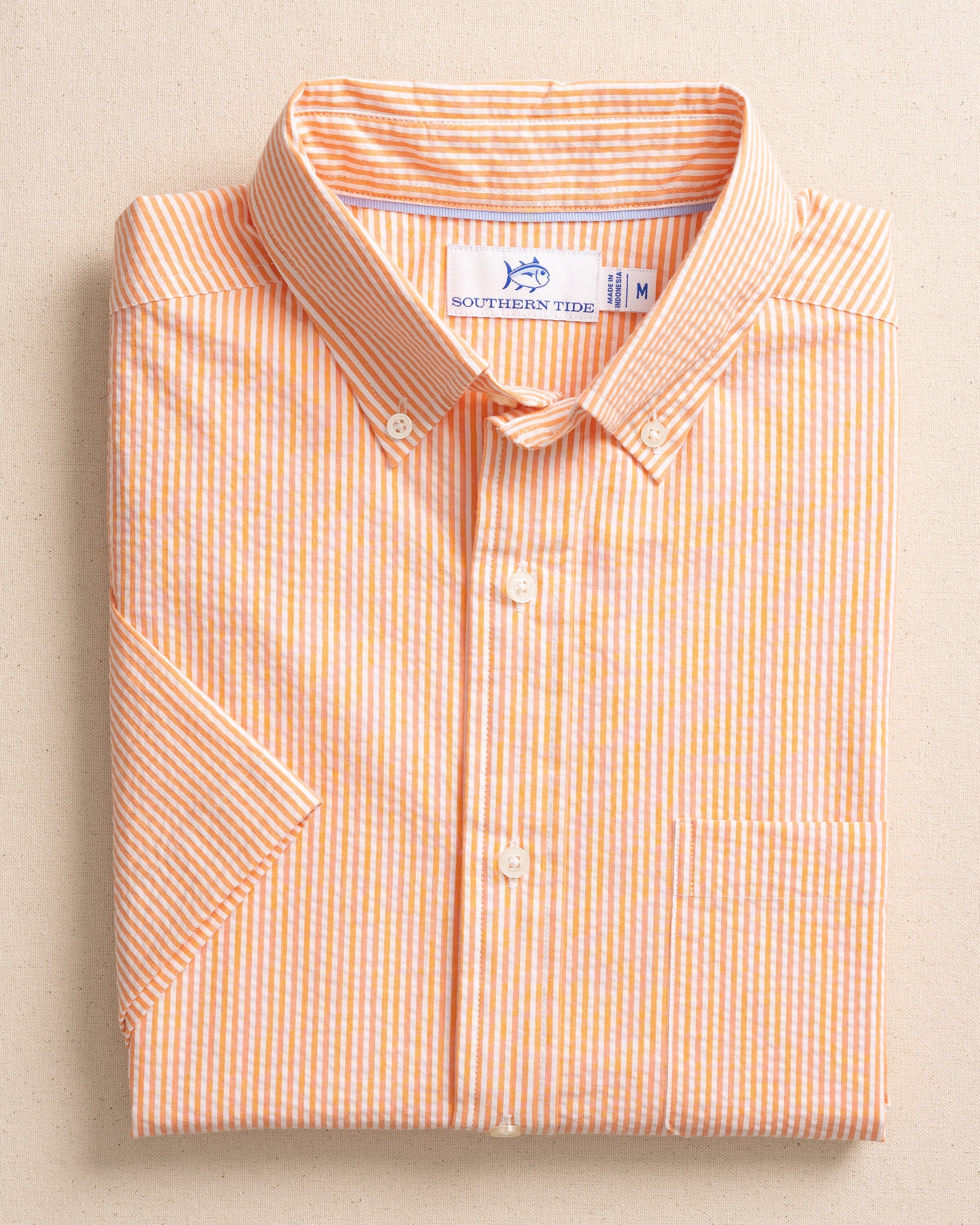 Men's Folly Field Stripe Seersucker Sport Shirt | Southern Tide