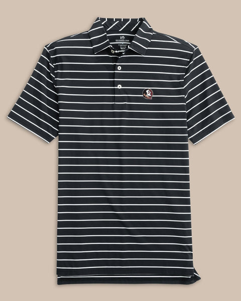 トップス ERNEST W. BAKER PIN STRIPE POLO fsu-seminoles-brrr-eeze-