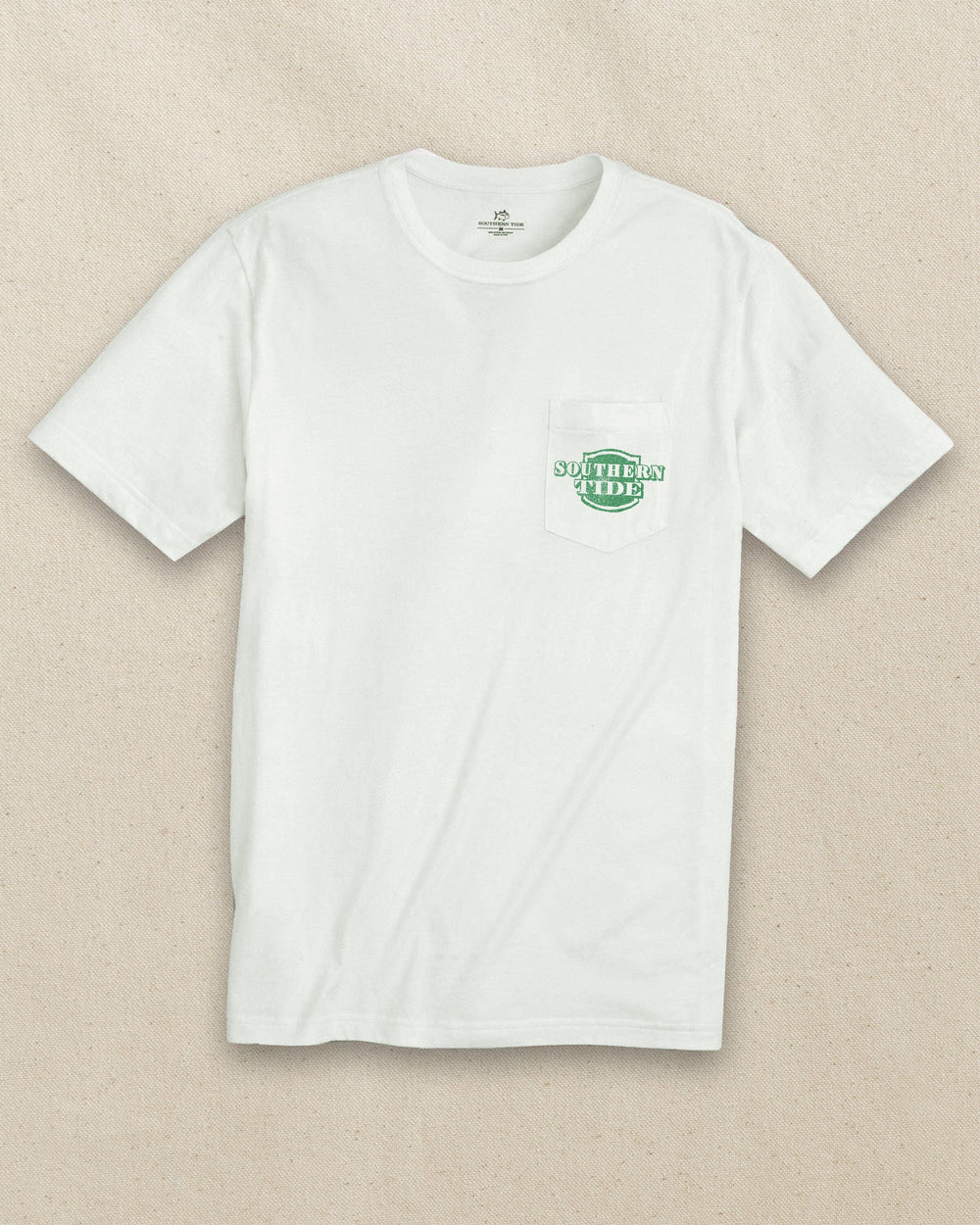 The front view of the Southern Tide Full Send Short Sleeve T-Shirt by Southern Tide - Classic White