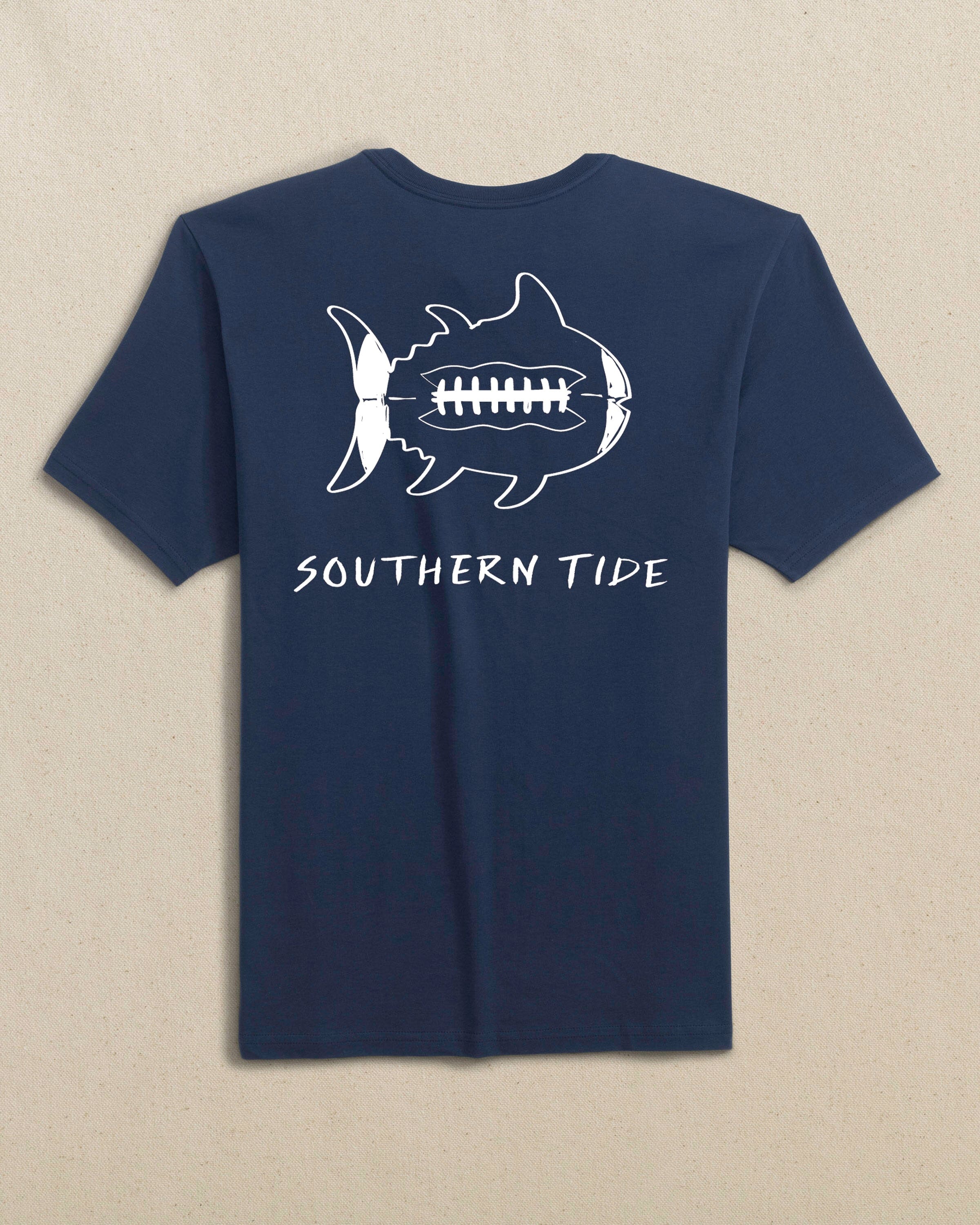 ウェア ballaholic Tides Pattern Football Tee Men's Gameday Football Short Sleeve T-Shirt | Southern Tide