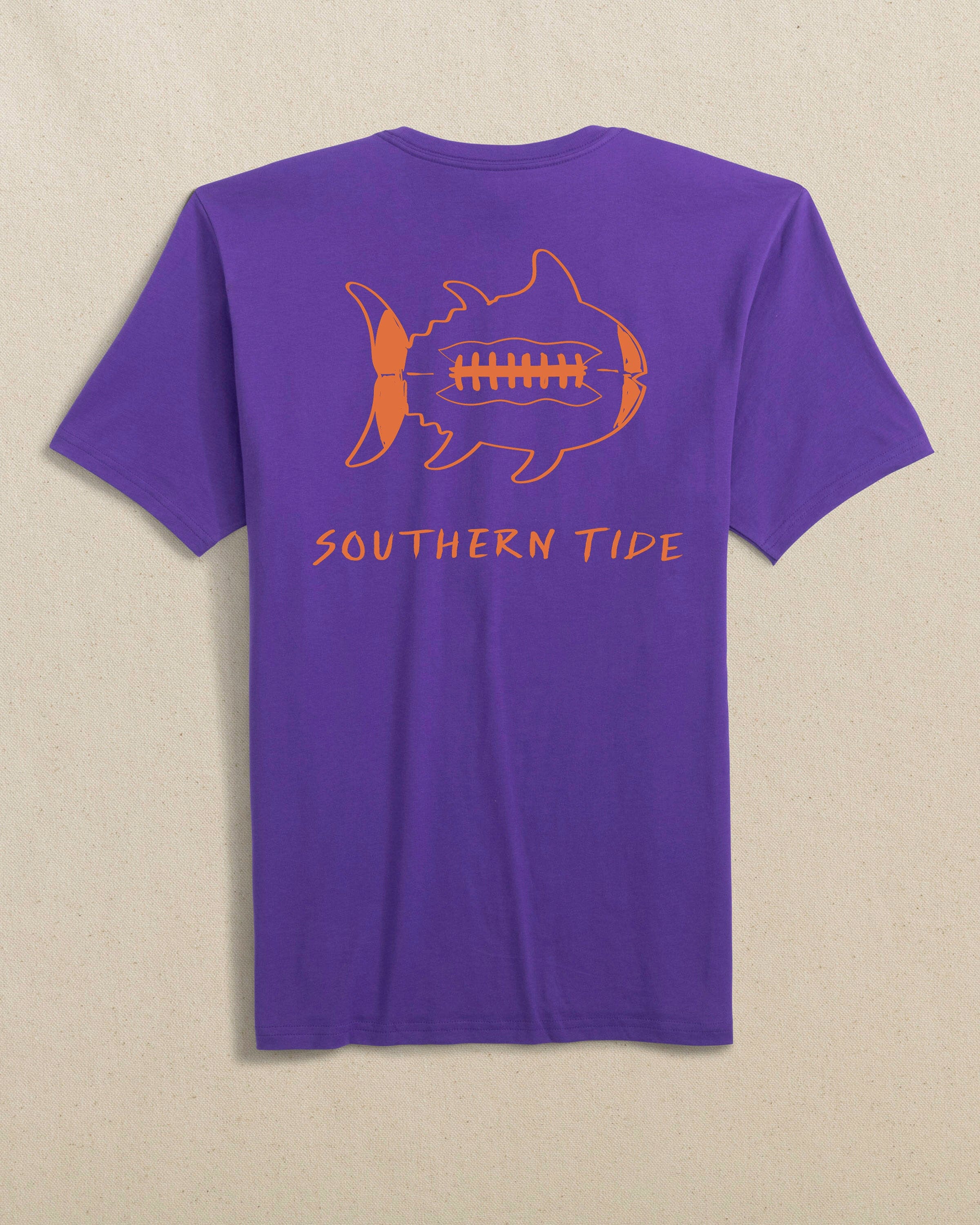 ウェア ballaholic Tides Pattern Football Tee Men's Gameday Football Short Sleeve T-Shirt | Southern Tide