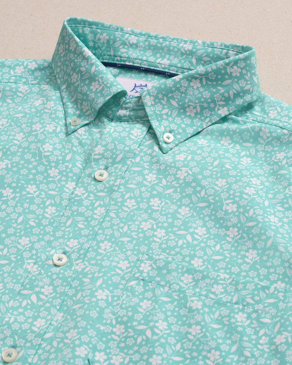 Garden Blooms Coastal Breeze® Short Sleeve Sport Shirt M_Sportshirts Southern Tide 