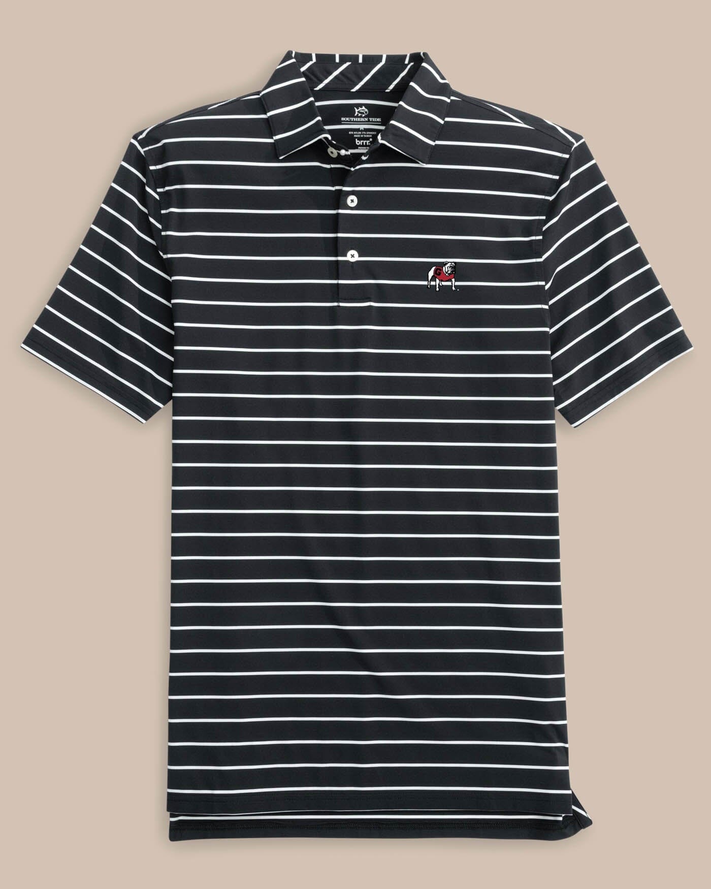 トップス Lands' End border polo L/S 529185_LEPP_LS_6YX