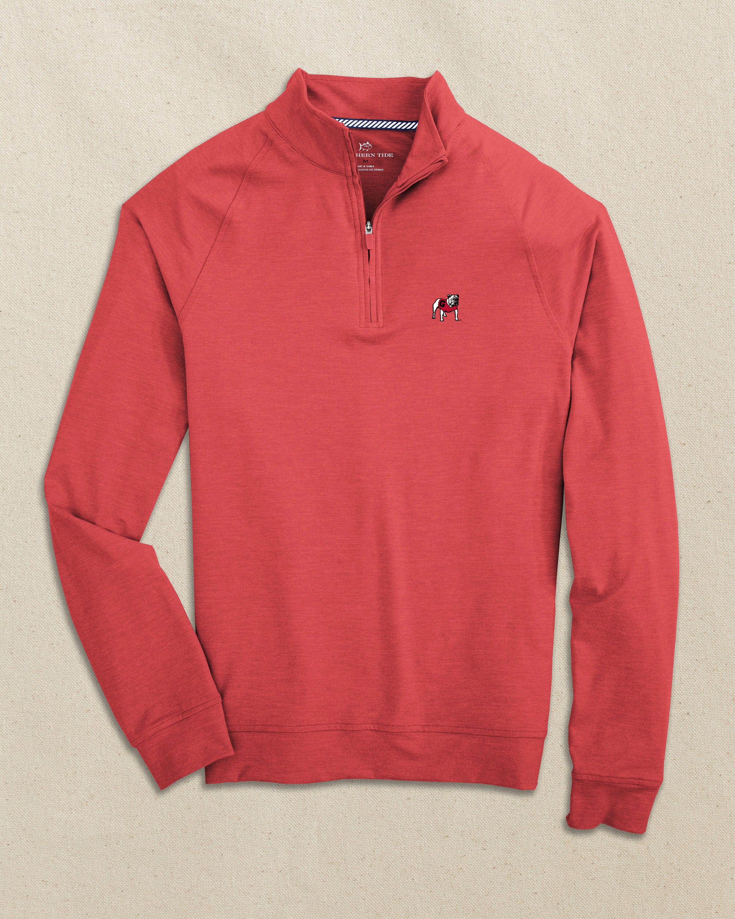 Men's Georgia Bulldogs Cruiser Quarter Zip Pullover | Southern Tide