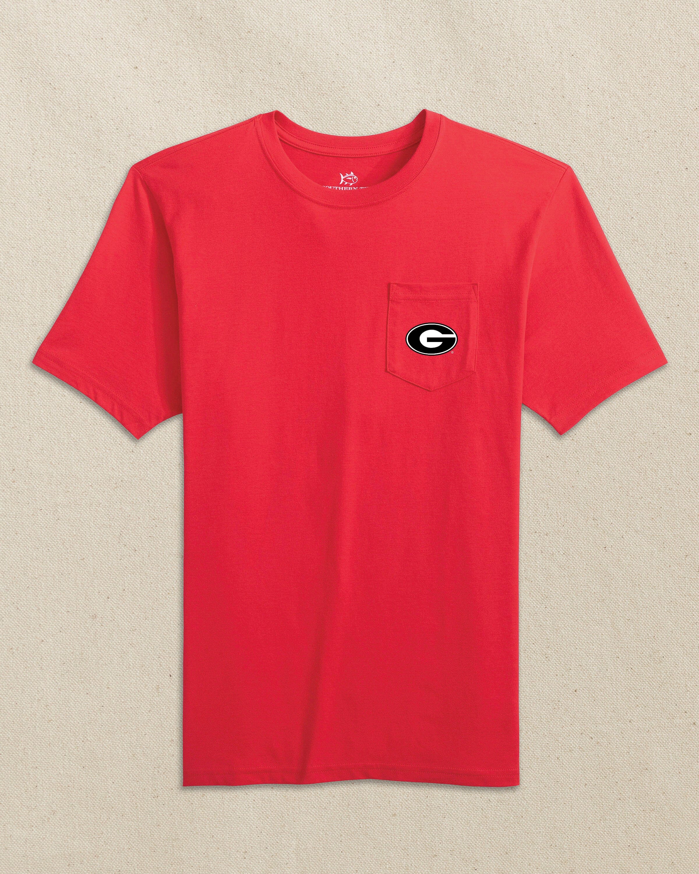 Men's Georgia Bulldogs Skipjack Short Sleeve T-Shirt | Southern Tide