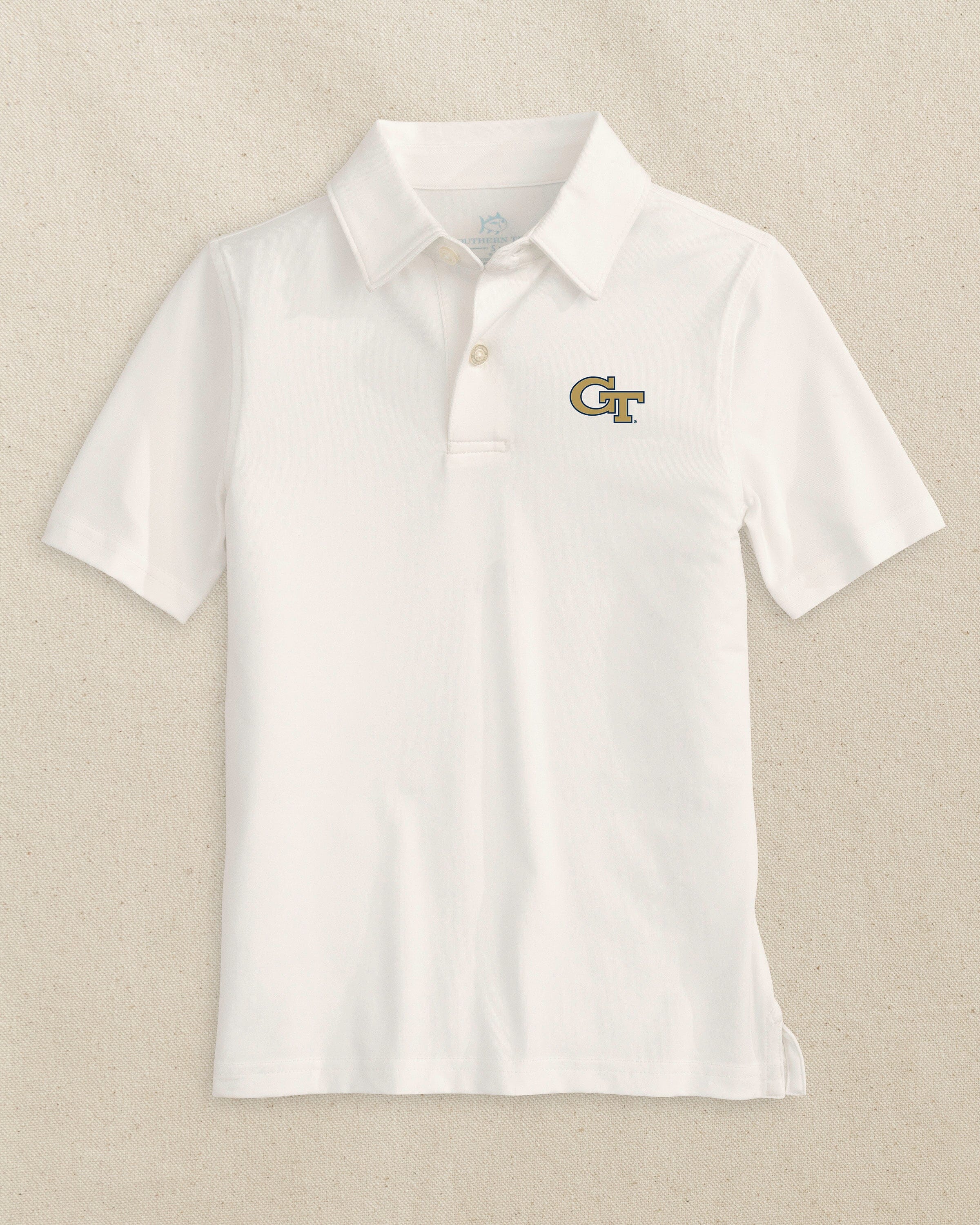 georgia tech dress shirt Men's Antigua Gray Georgia Tech Yellow Jackets Porter Woven Tri-Blend Long Sleeve Button-Down Shirt Size: 3XL