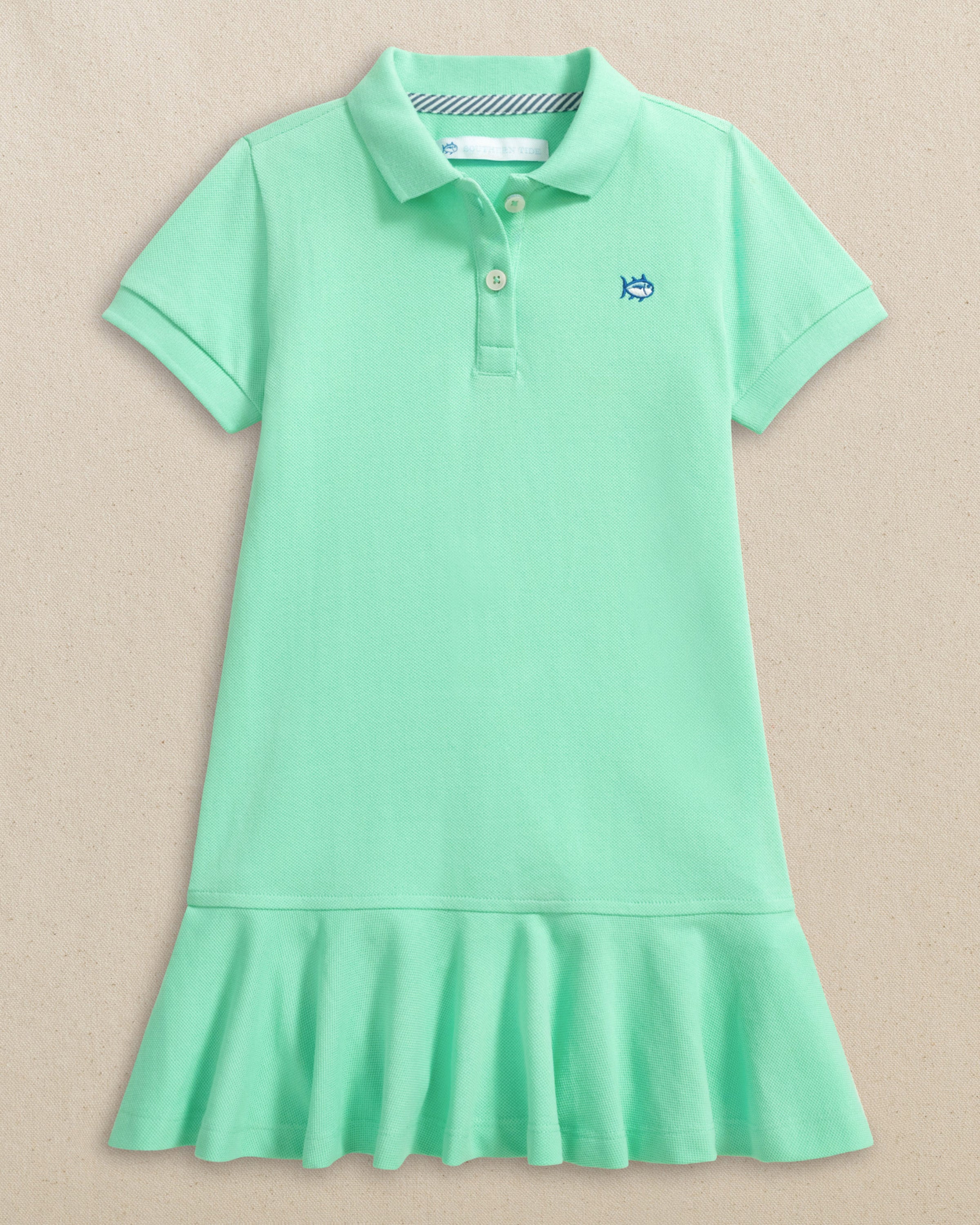 Southern Tide Girls Skipjack Dropwaist Polo Dress