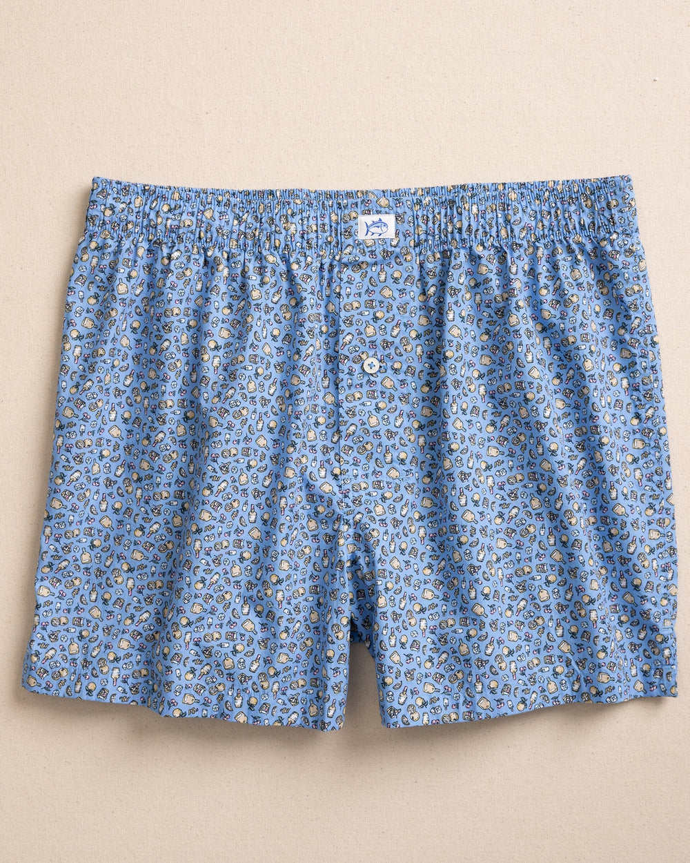 The front view of the Southern Tide I'll Have an Old Fashioned Boxer by Southern Tide - Ocean Channel 