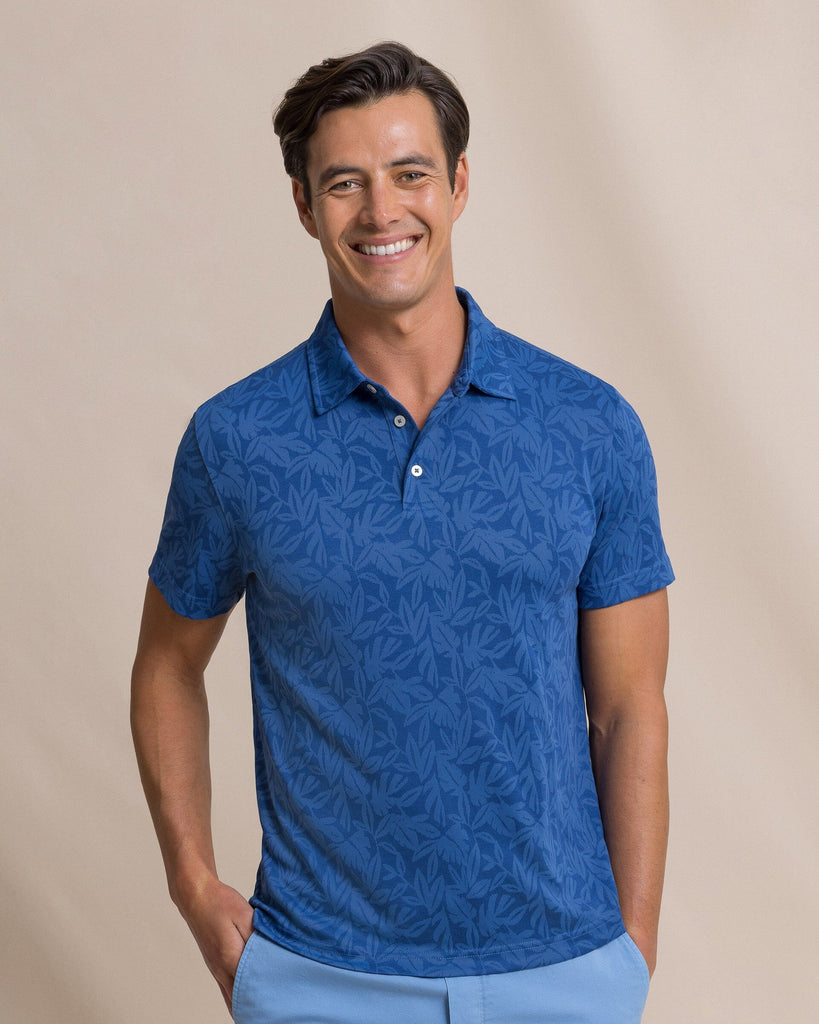 Men's Island Fronds Jacquard Polo | Southern Tide
