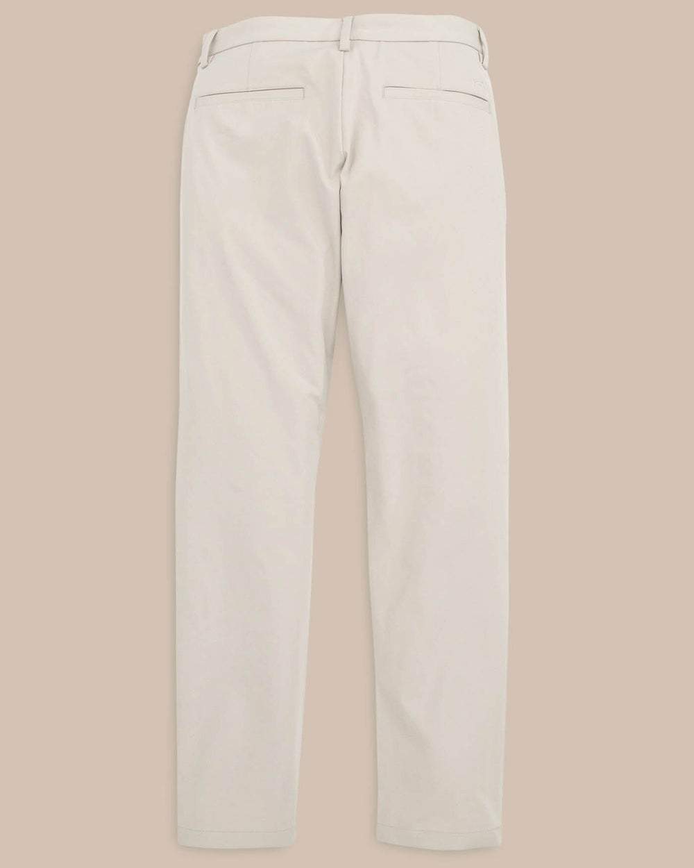 The flat back view of the Men's Jack Performance Pant by Southern Tide - Putty