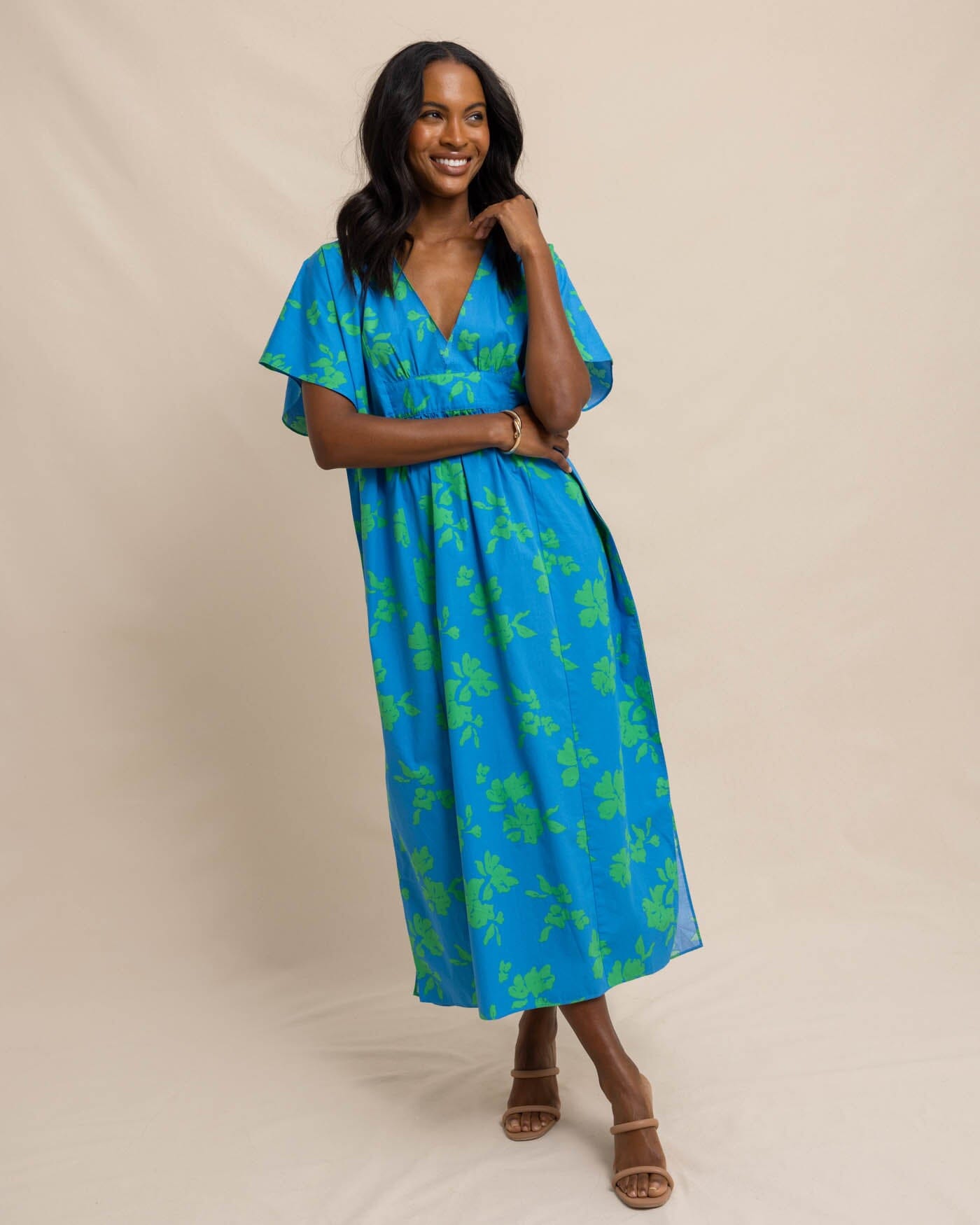 Floral caftan hotsell