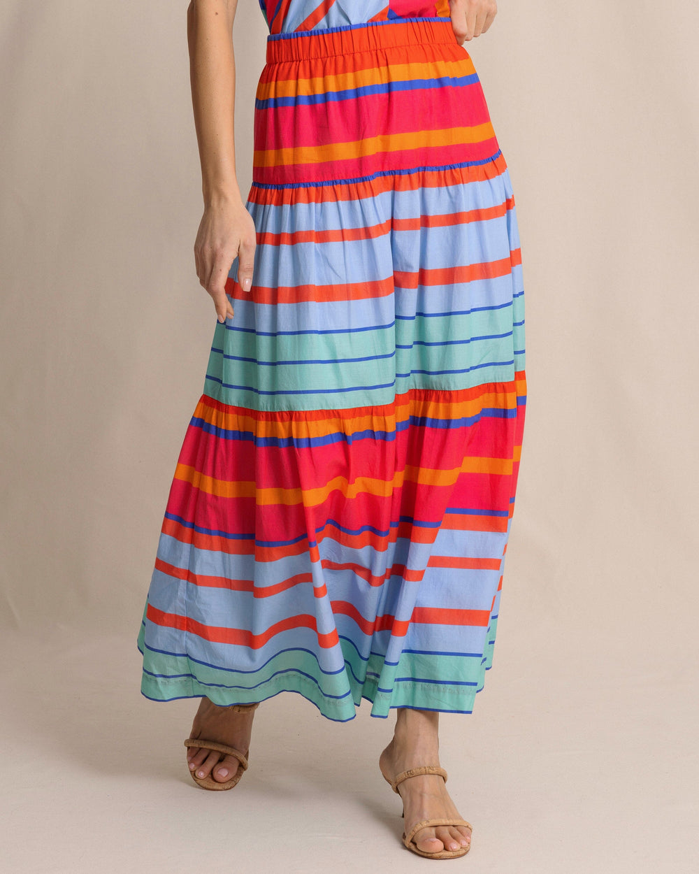 Juliet Calypso Cay Stripe Maxi Skirt