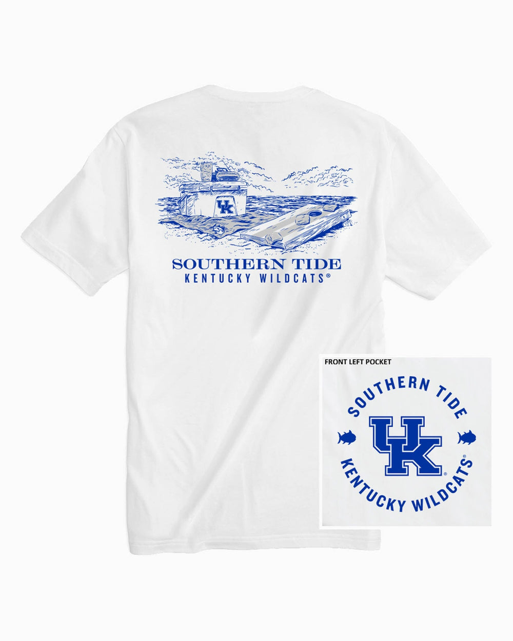 Kentucky Wildcats Beach Cornhole T-Shirt C_T-Shirts Southern Tide 
