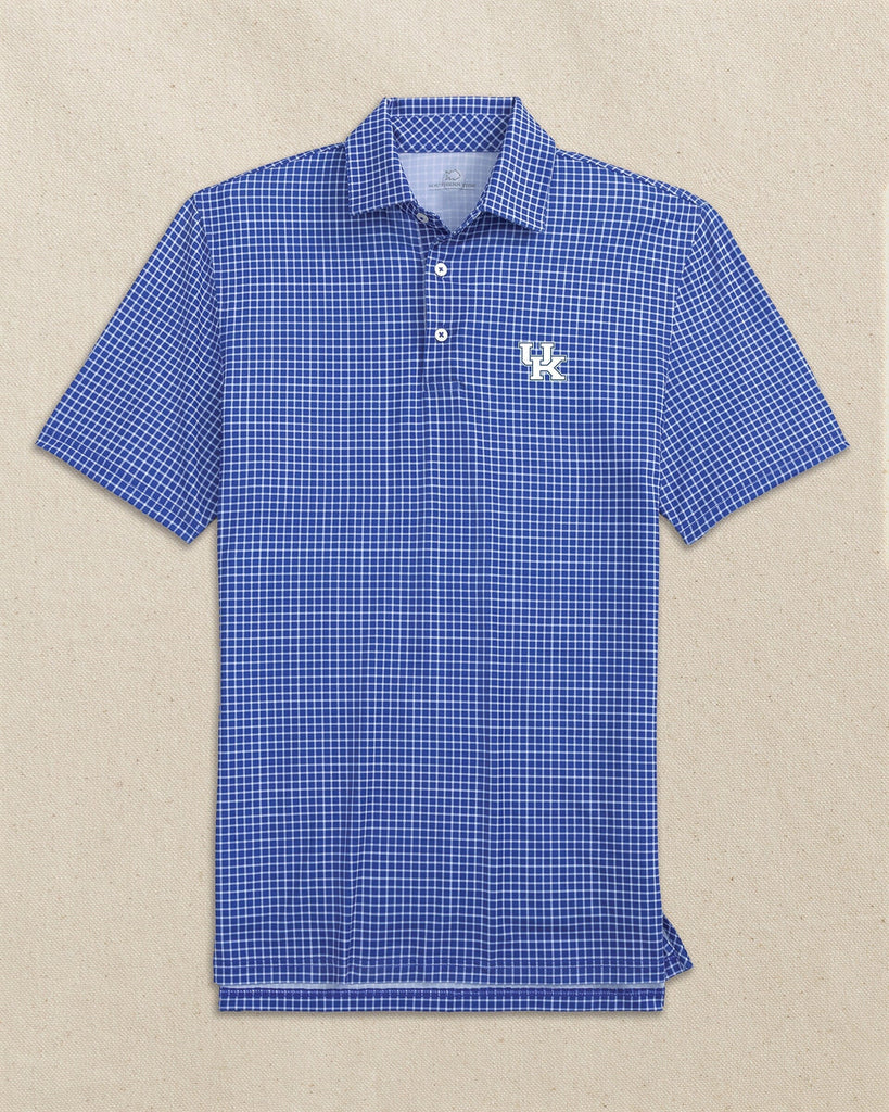 Men's Kentucky Wildcats Driver Dunes Edge Plaid Polo | Southern Tide