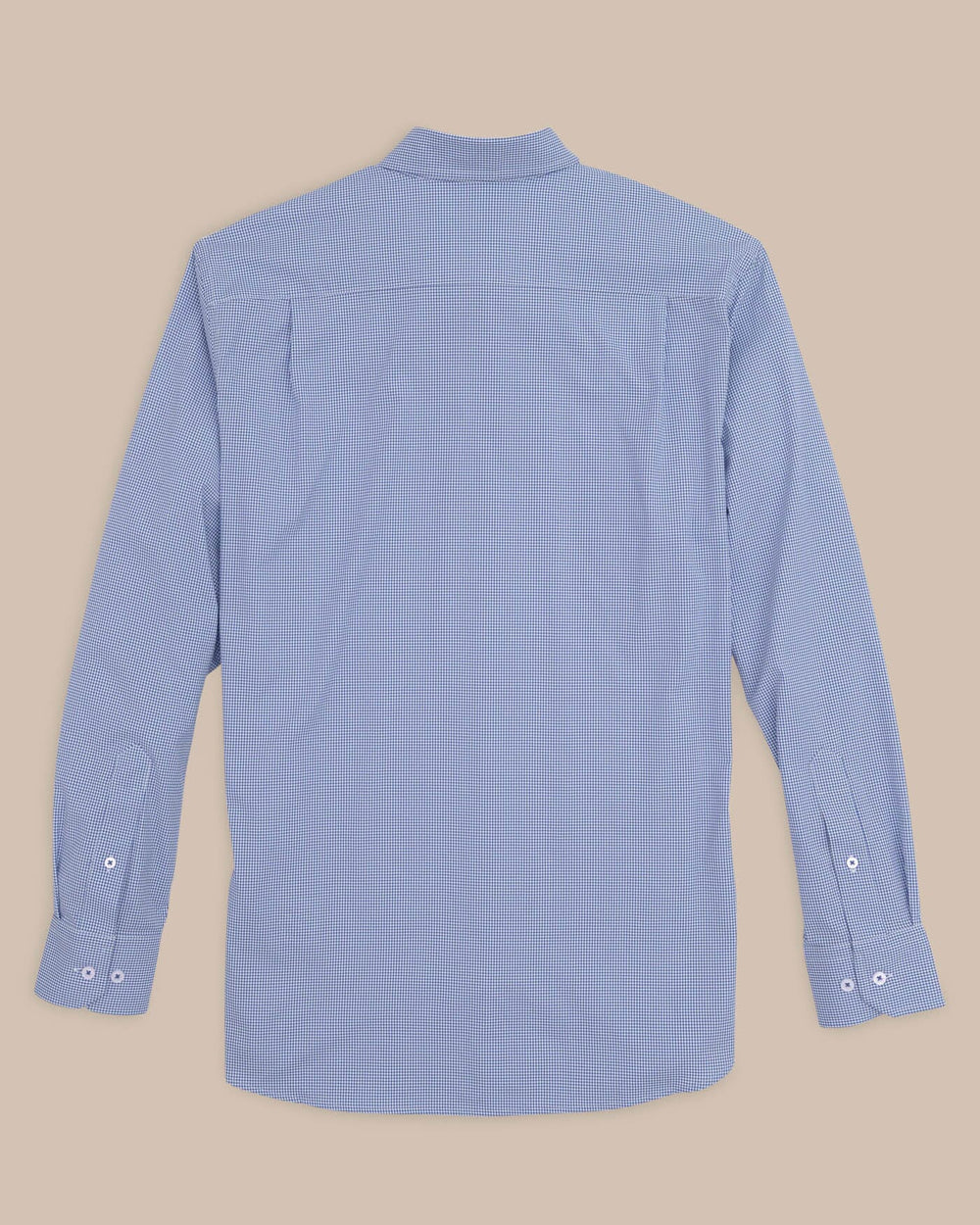 The back view of the Kentucky Wildcats Gingham Button Down Shirt by Southern Tide - University Blue
