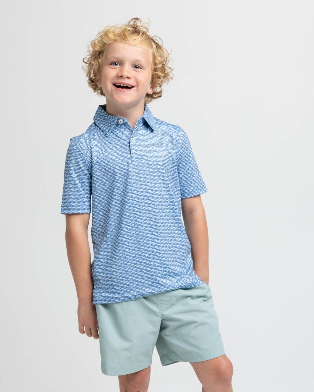 Kids Driver Casual Water Printed Polo