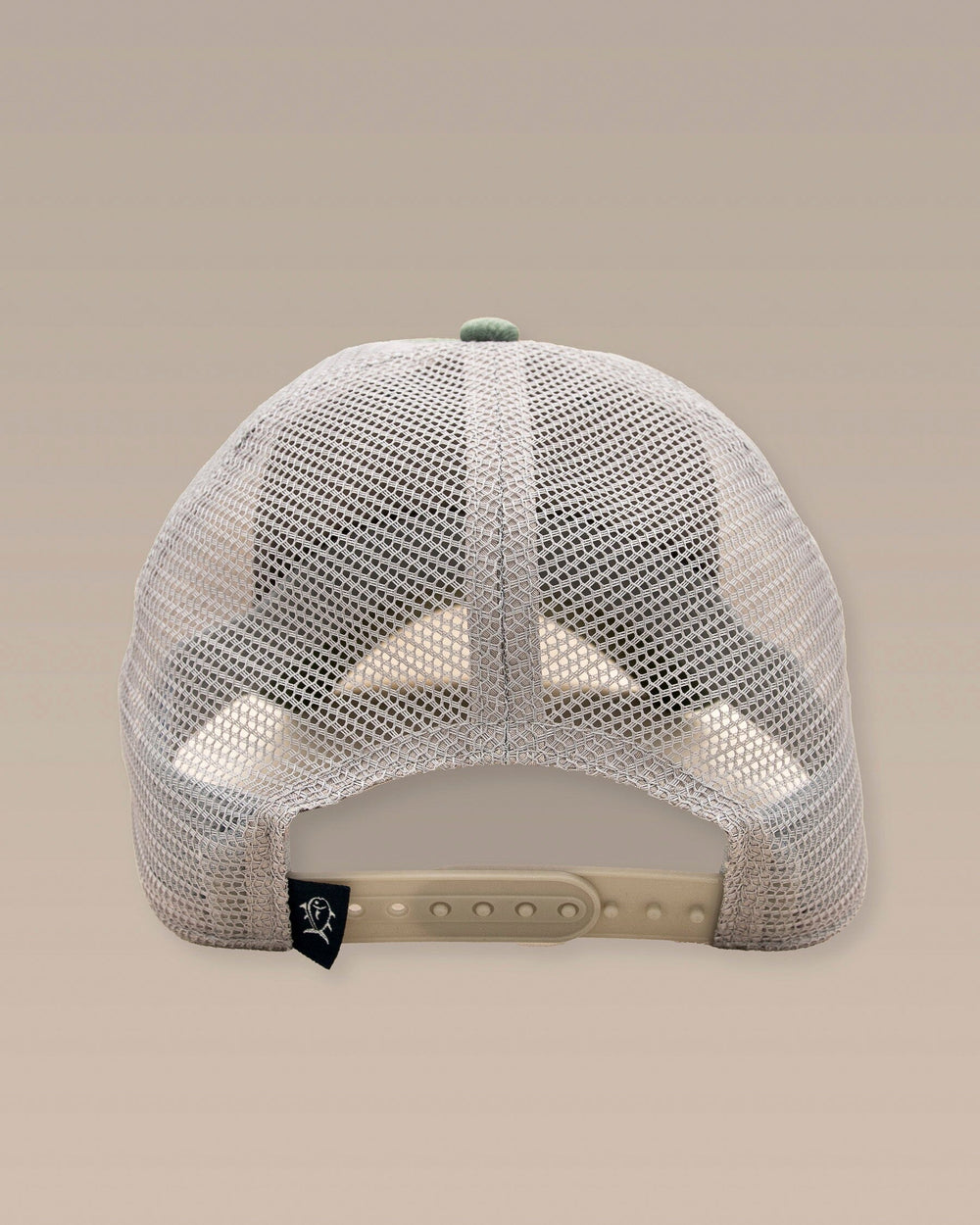 The back view of the Southern Tide Kids Palmetto SJ Trucker Hat by Southern Tide - Sage