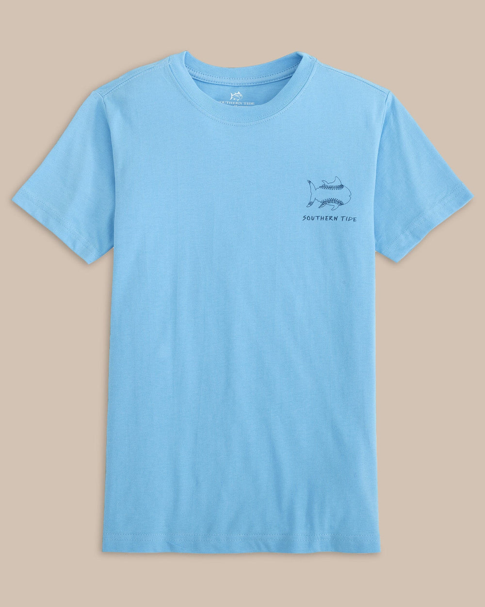 The front view of the Southern Tide Kids Sketched Baseball Short Sleeve T-Shirt by Southern Tide - Ocean Channel