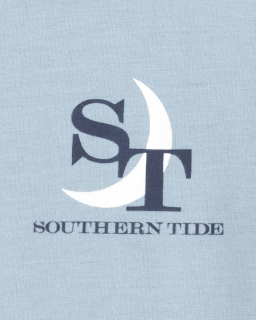 The detail view of the Southern Tide Kids ST Southern Coastal T-Shirt by Southern Tide - Tsunami Grey