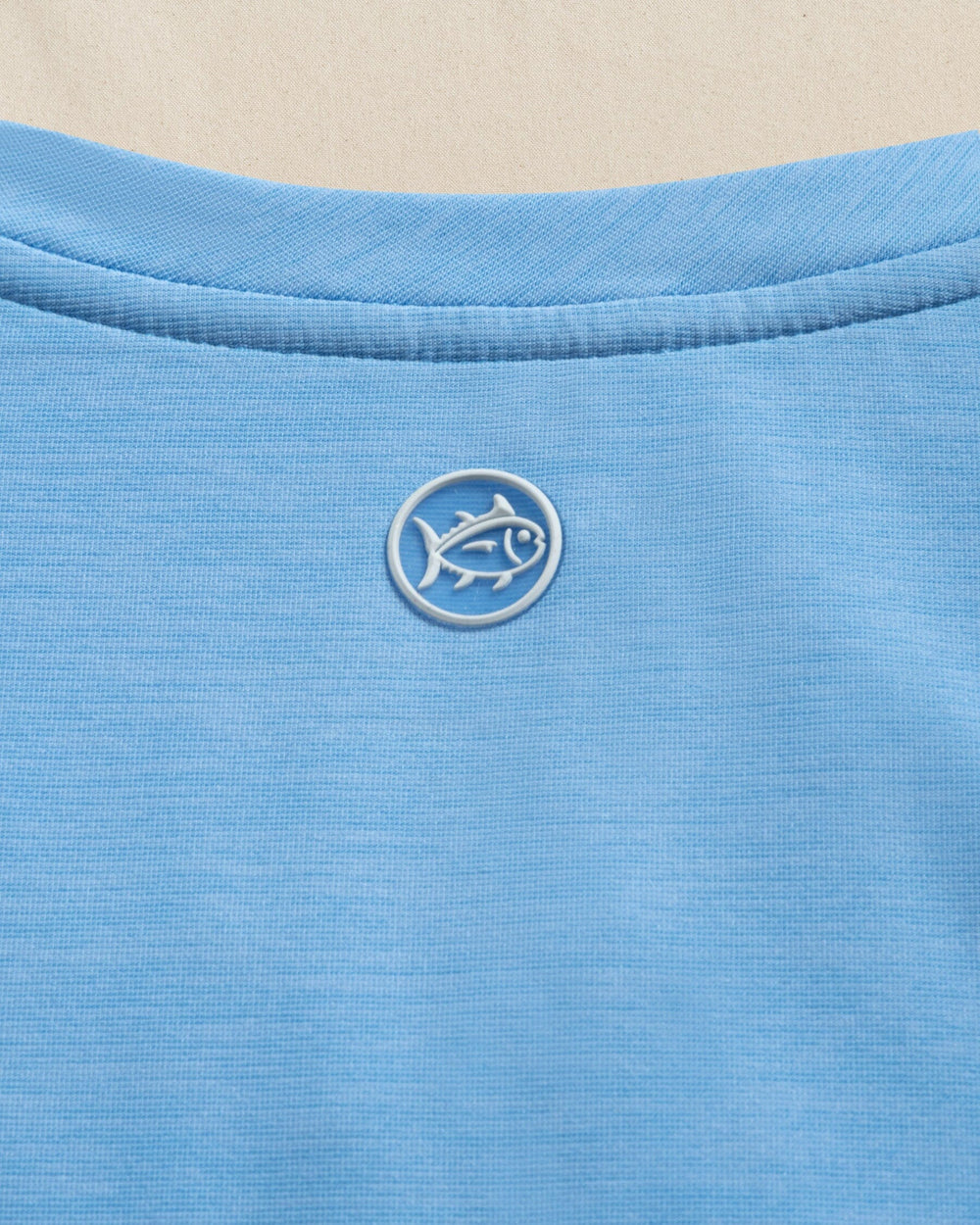 The detail view of the Southern Tide Lacy Coastal Breeze® Active Twist Tank by Southern Tide - Ocean Channel