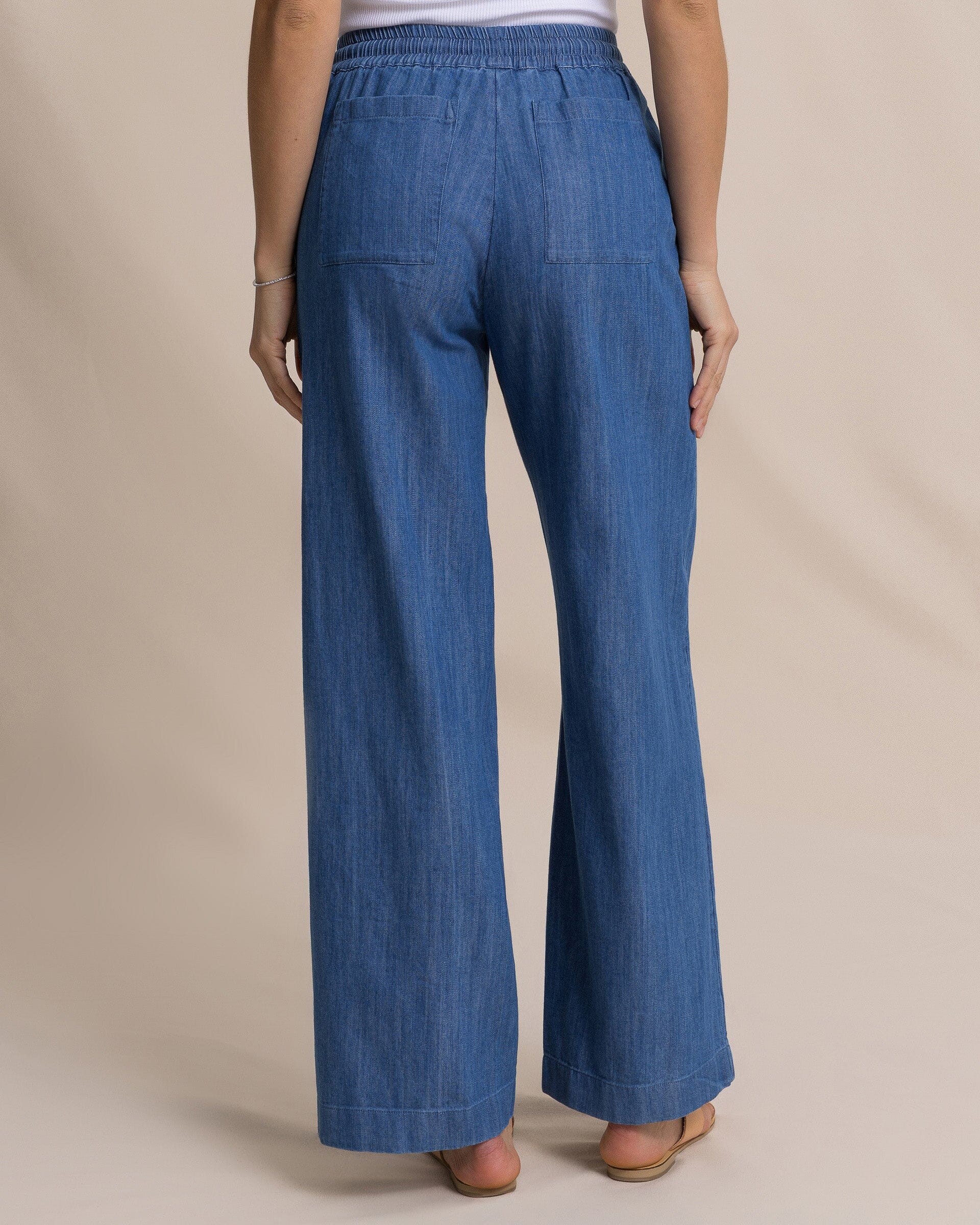 Women's Laken Denim Wide Leg Pant | Southern Tide