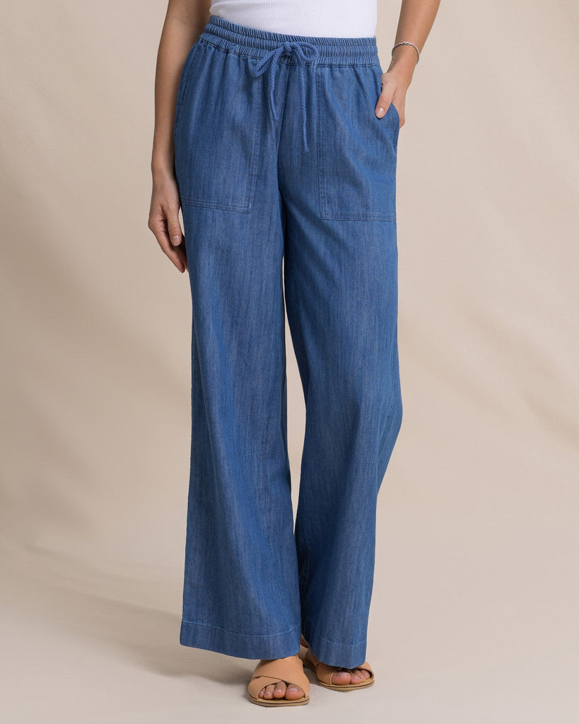 Women's Laken Denim Wide Leg Pant | Southern Tide
