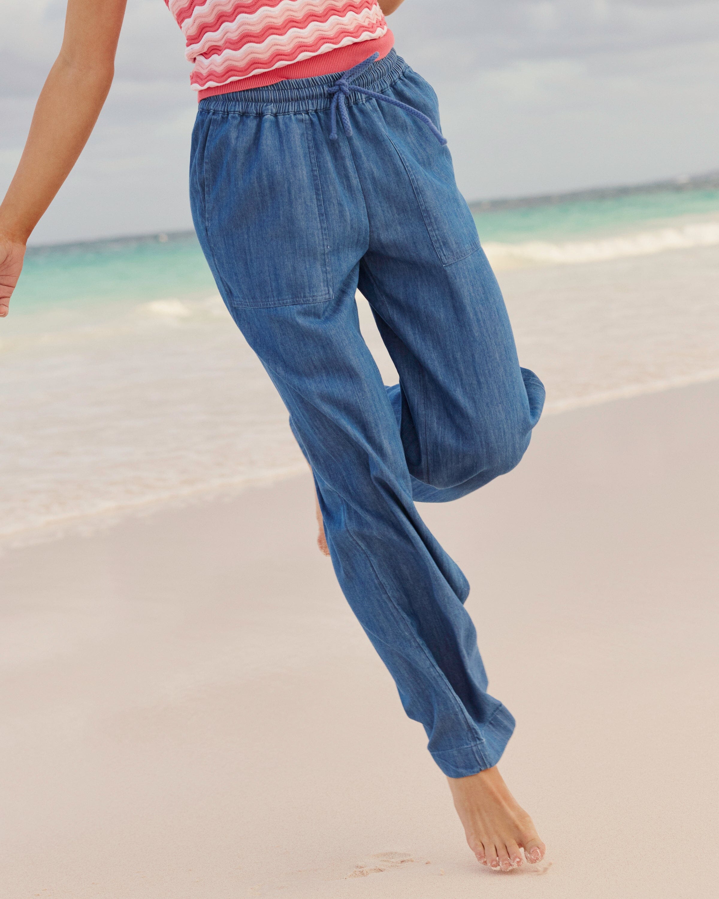 パンツ DENHAM SKIN W29/L32 MIJJALBV laken-denim-wide-leg-pant-