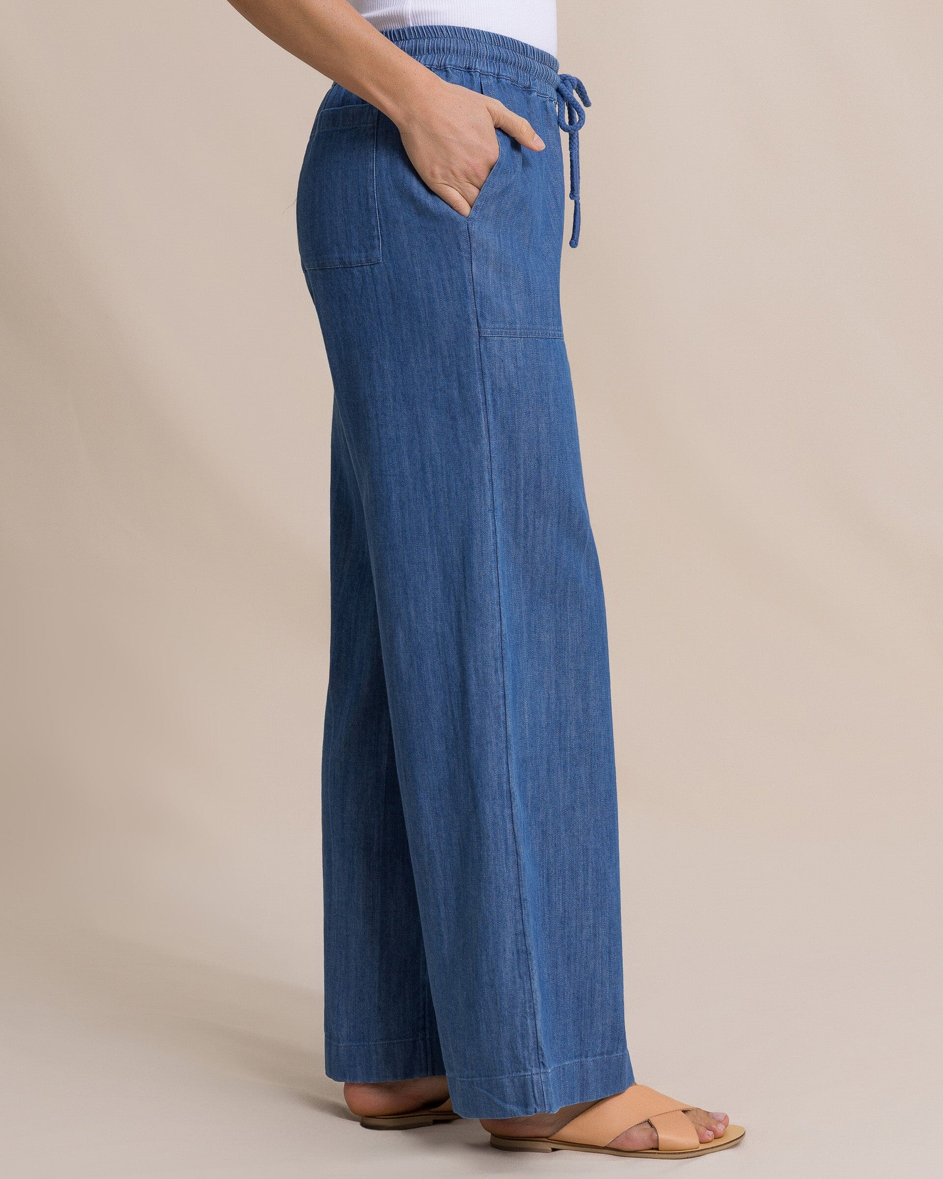 Women's Laken Denim Wide Leg Pant | Southern Tide