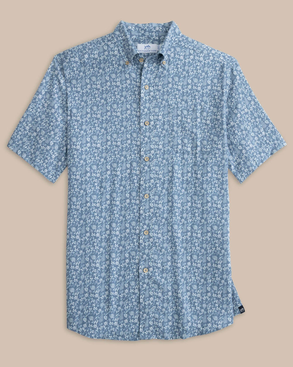 Men's Linen Rayon Ditzy Floral Short Sleeve Shirt | Southern Tide