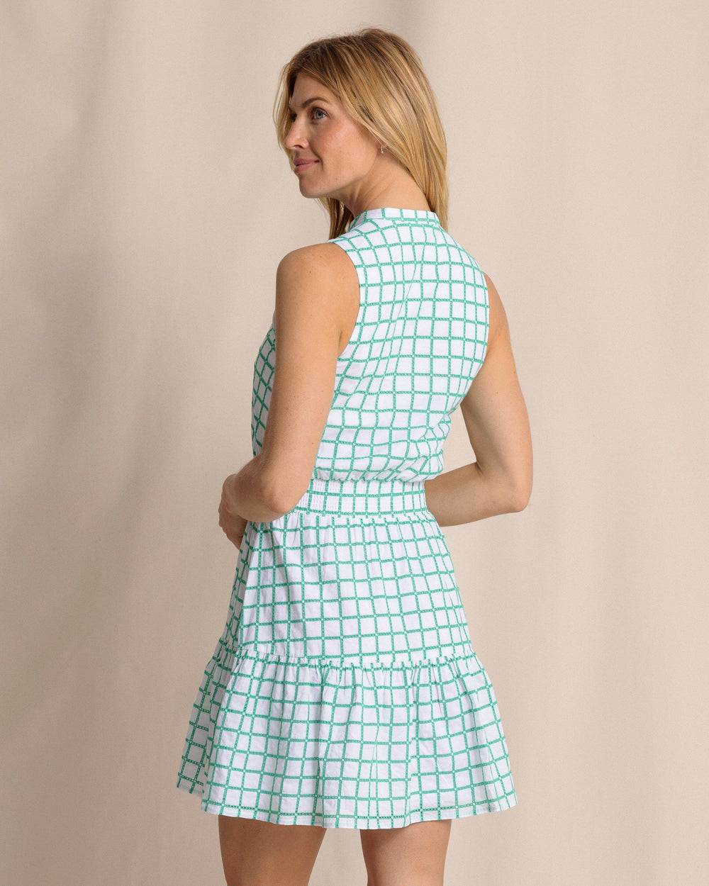 The back view of the Southern Tide Londyn Dress by Southern Tide - Simply Green