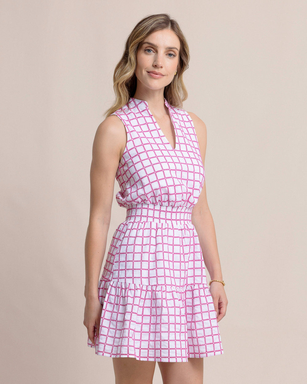 The side view of the Southern Tide Londyn Dress by Southern Tide - Very Berry