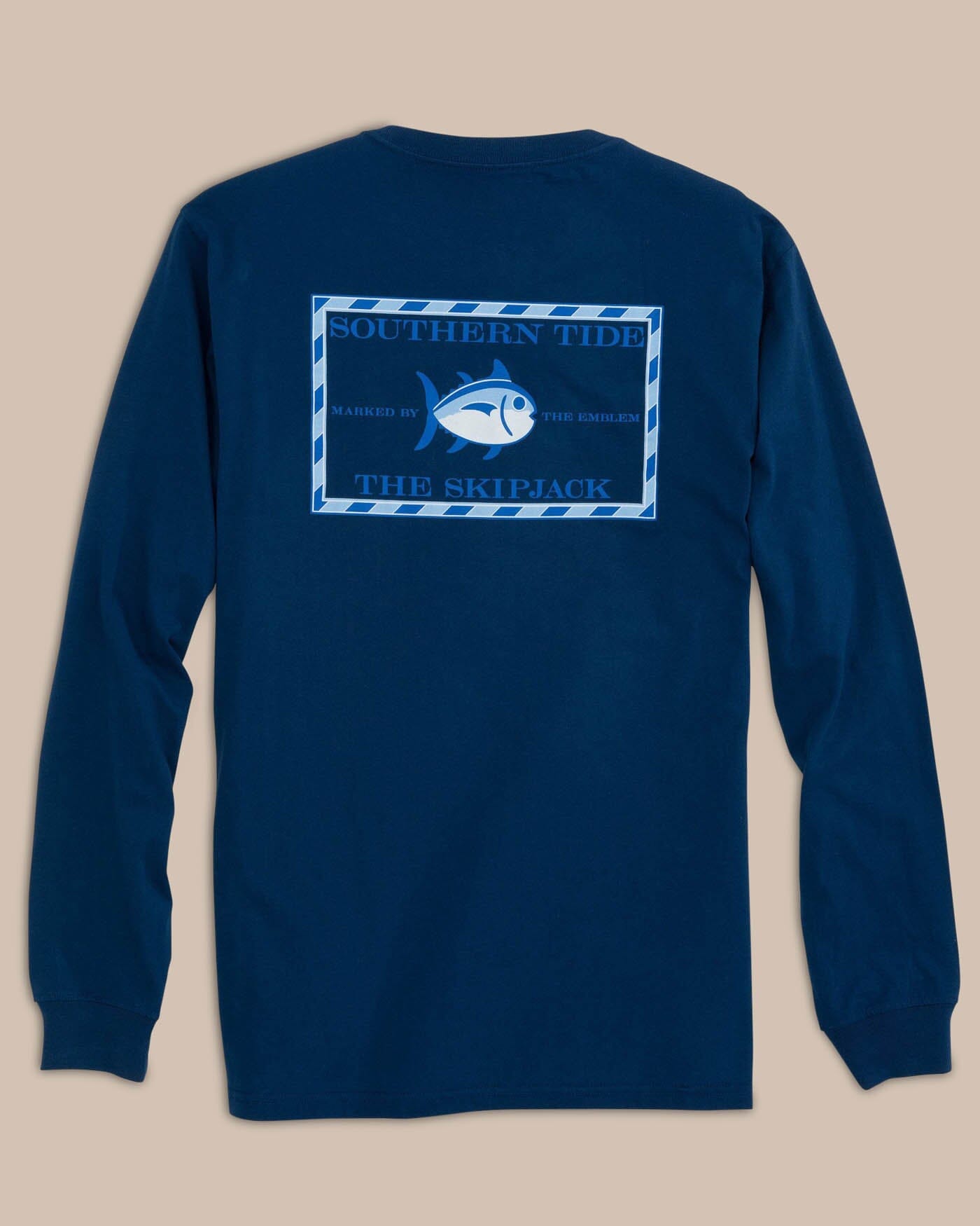 Southern Tide Game Day selling Crew Neck Skipjack Logo Sweatshirt Men XXL Heather Blue