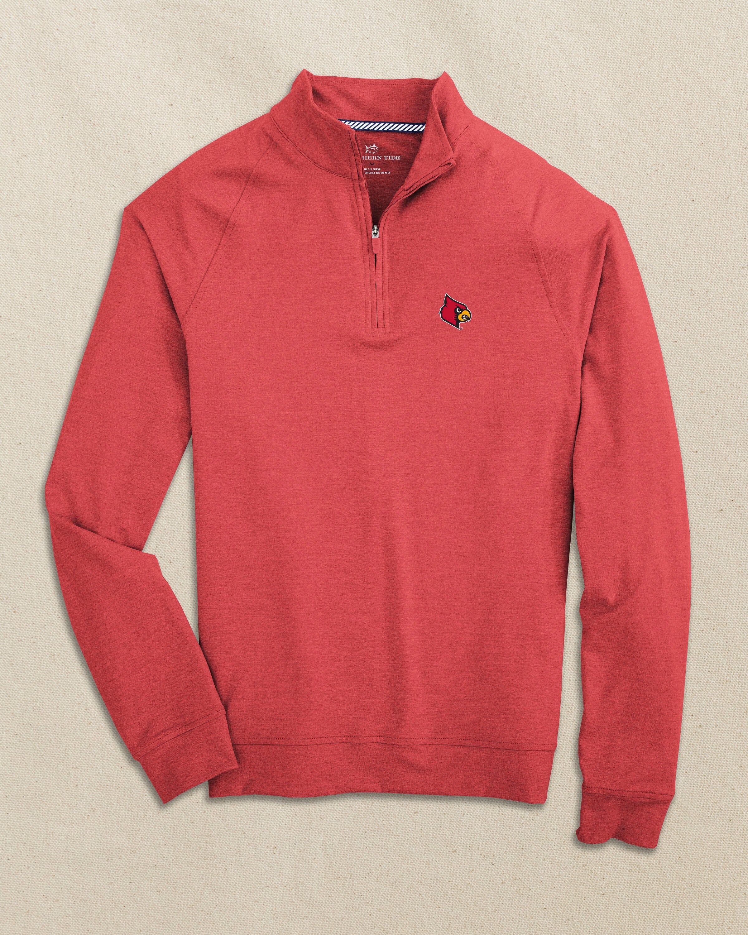Men's Louisville Cardinals Cruiser Quarter Zip | Southern Tide