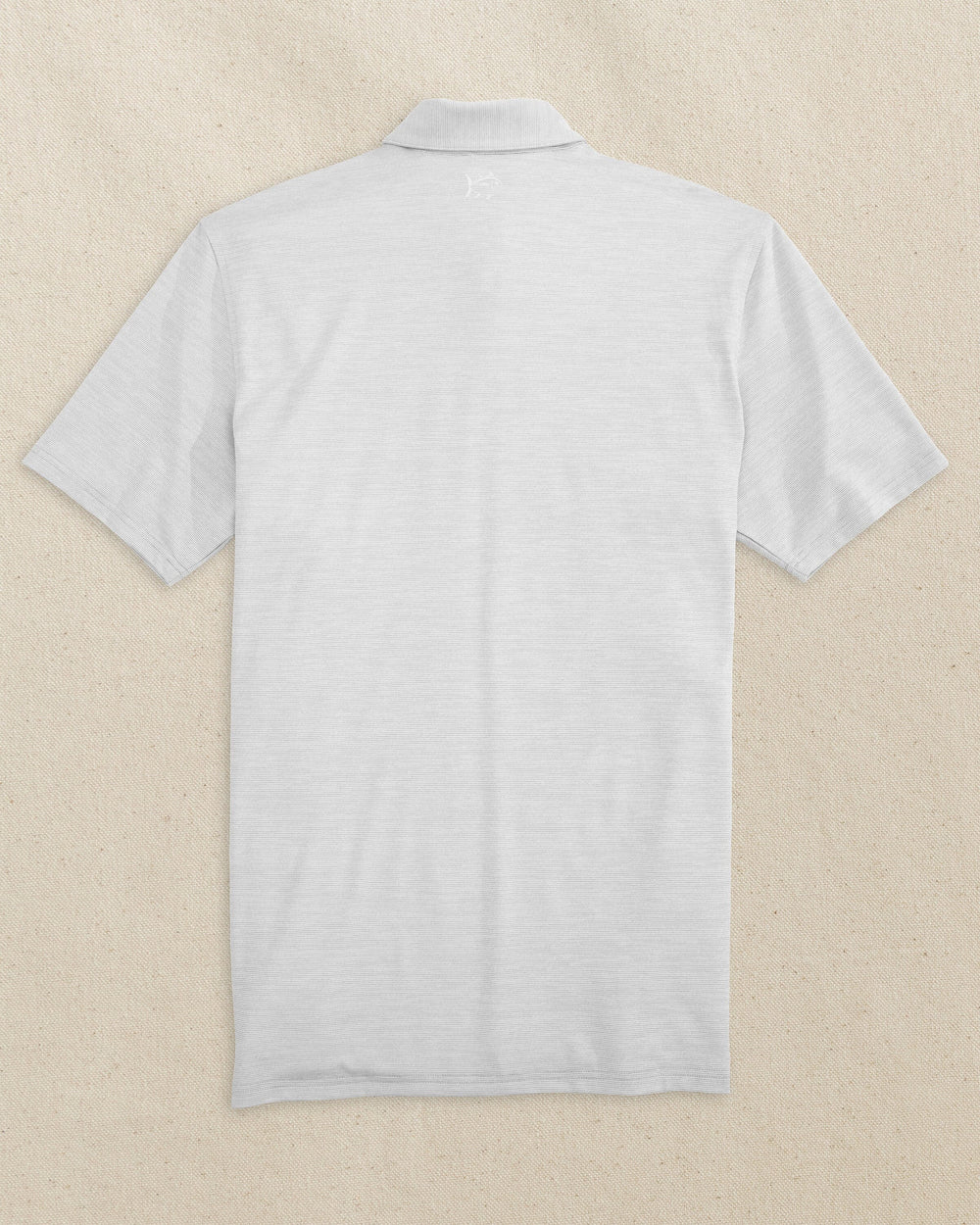 The back view of the Southern Tide Louisville Cardinals Driver Spacedye Polo by Southern Tide - Slate Grey