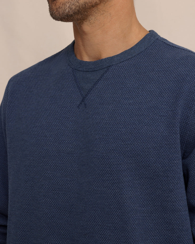 Men's Lowland Luxe Textured Crew | Southern Tide