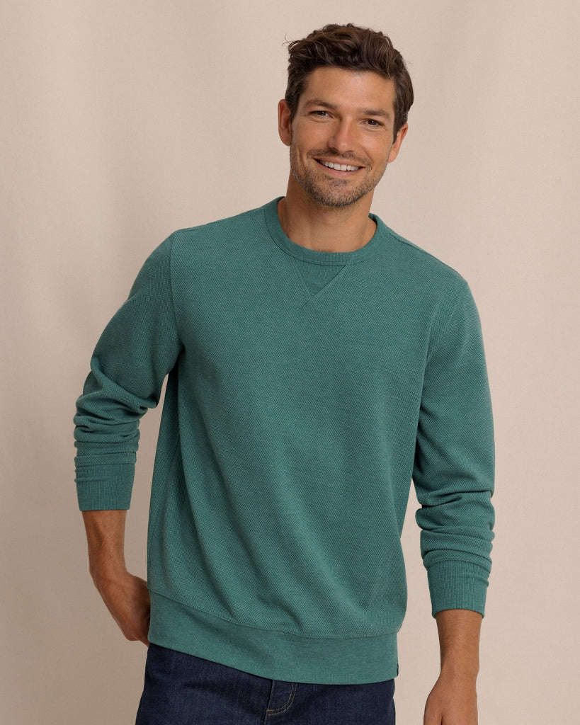 Men's Lowland Luxe Textured Crew | Southern Tide