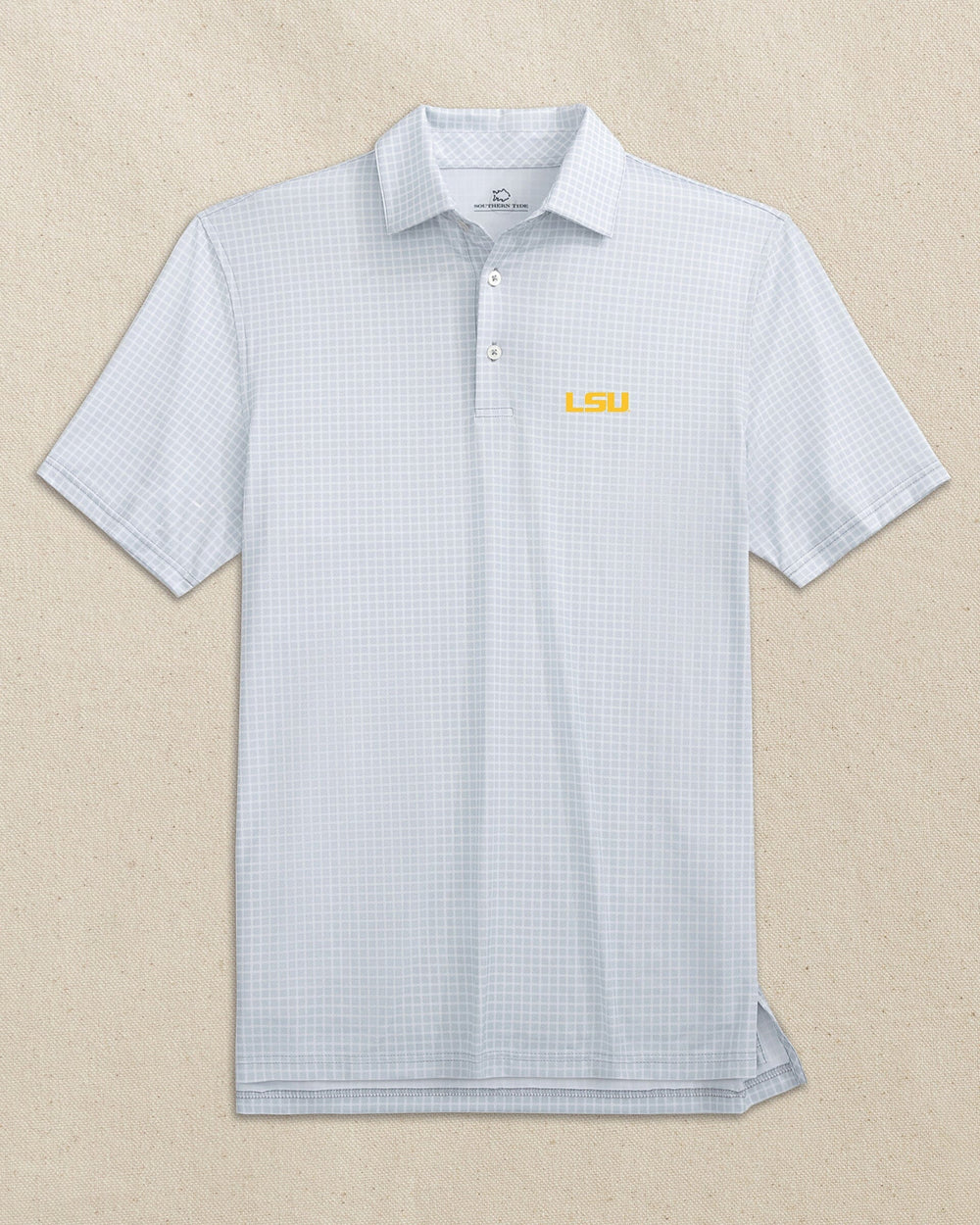 LSU Tigers Driver Dunes Edge Plaid Polo C_Polo Shirts Southern Tide 